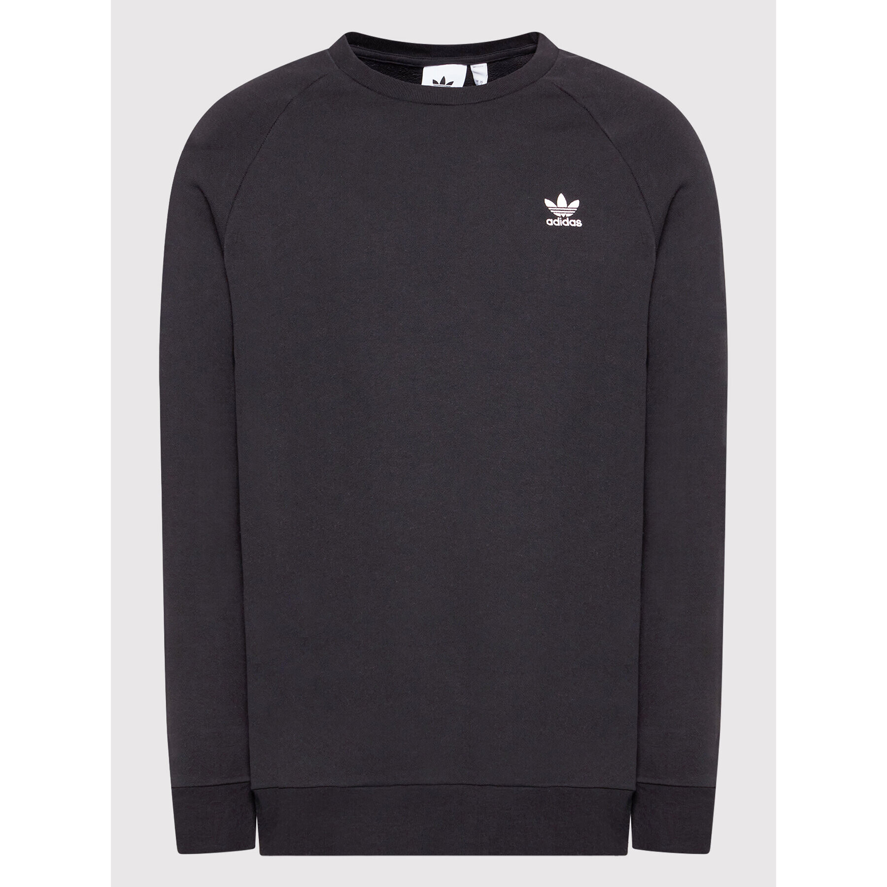 adidas Bluză Trefoil Essentials Crewneck DV1600 Negru Standard Fit - Pled.ro