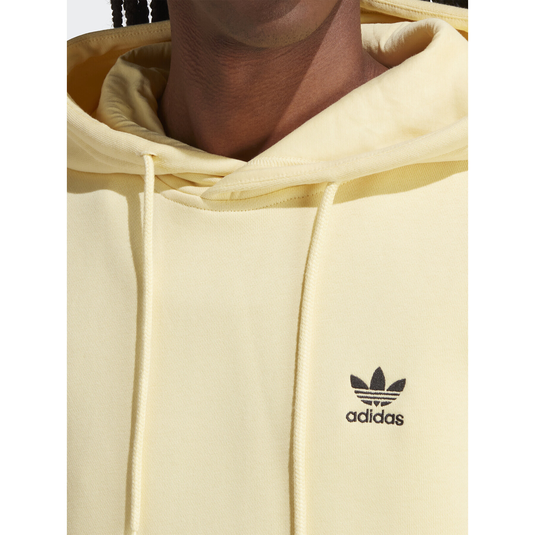 adidas Bluză Trefoil Essentials Hoodie IA4888 Galben Regular Fit - Pled.ro