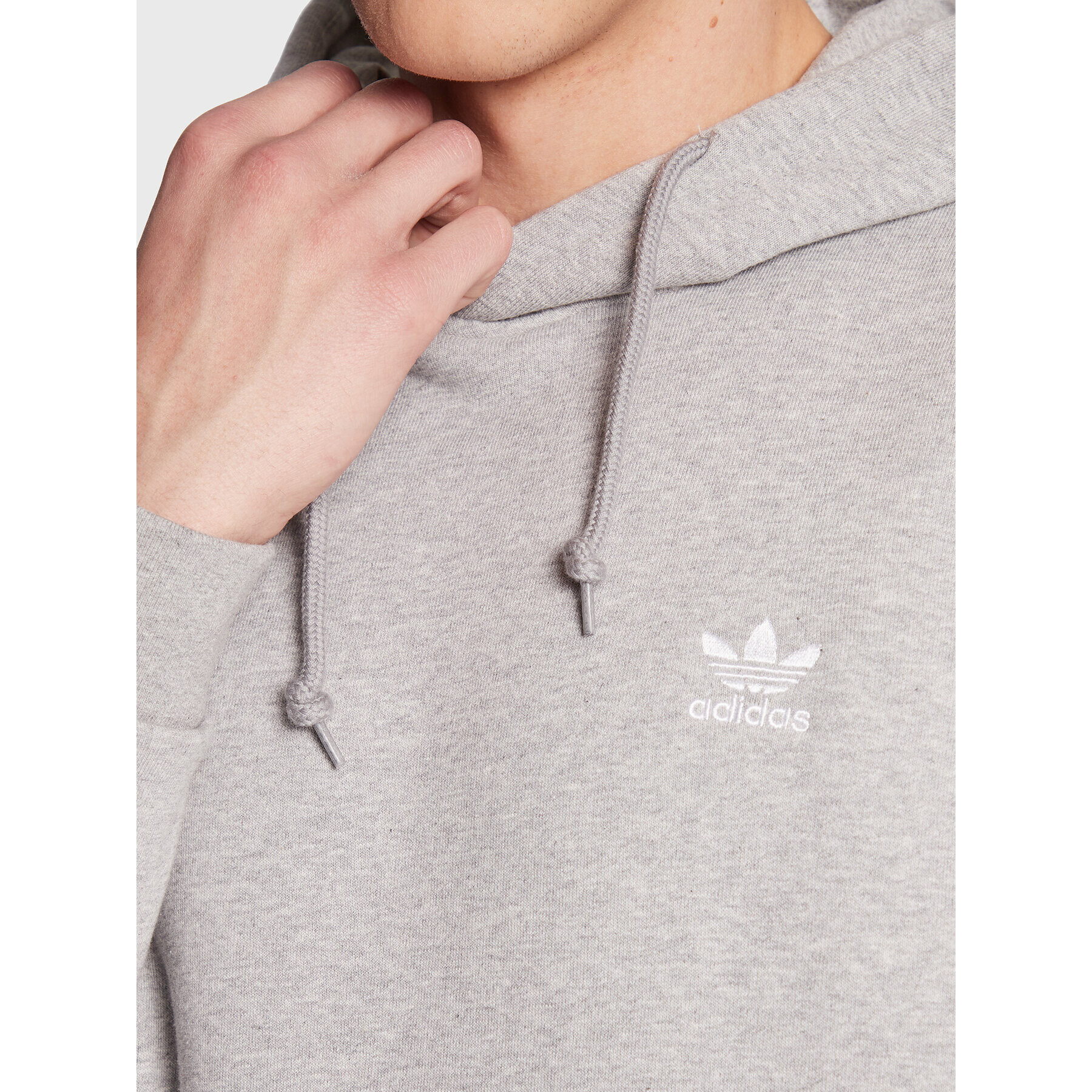 adidas Bluză Trefoil Essentials IA4896 Gri Regular Fit - Pled.ro