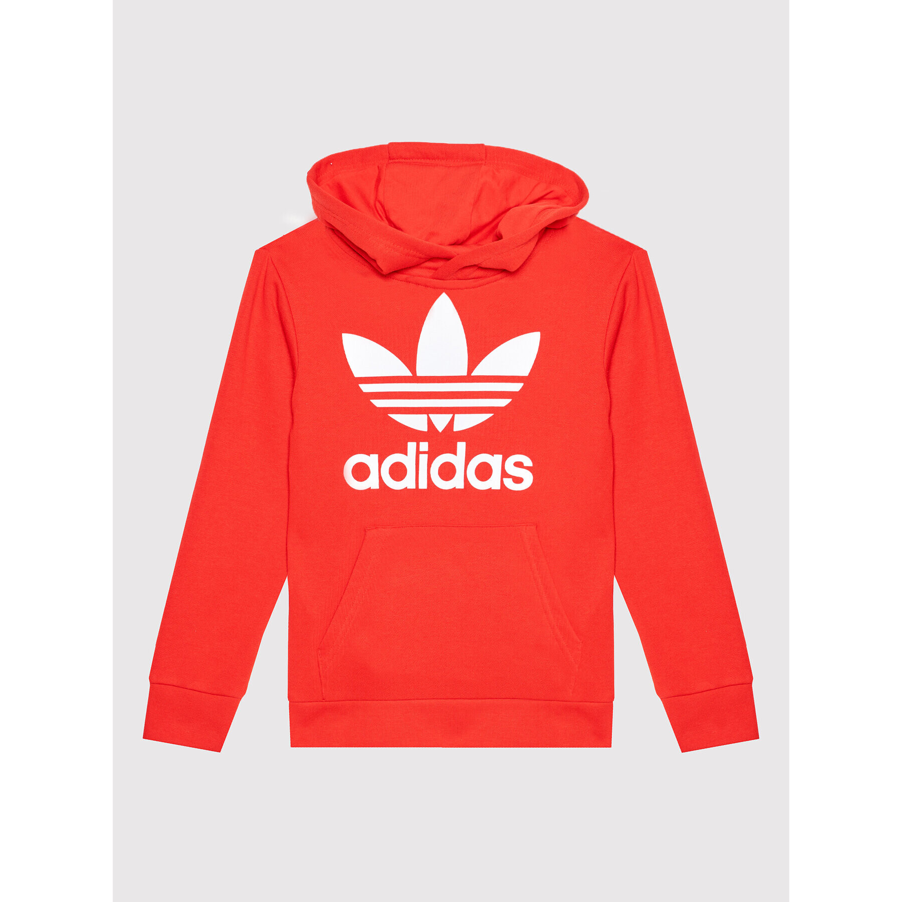 adidas Bluză Trefoil H37764 Roșu Regular Fit - Pled.ro