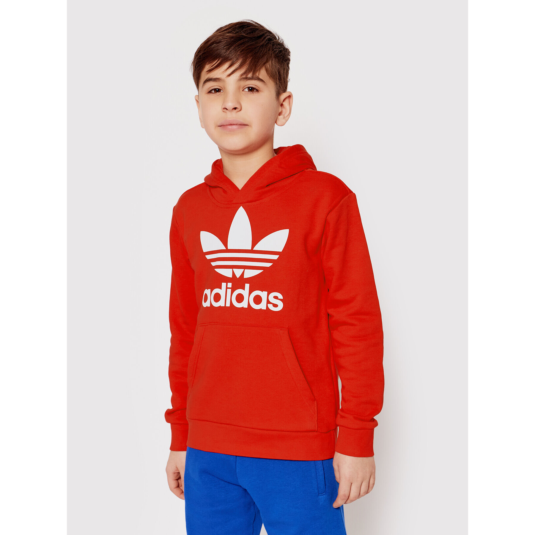 adidas Bluză Trefoil HD2020 Roșu Regular Fit - Pled.ro