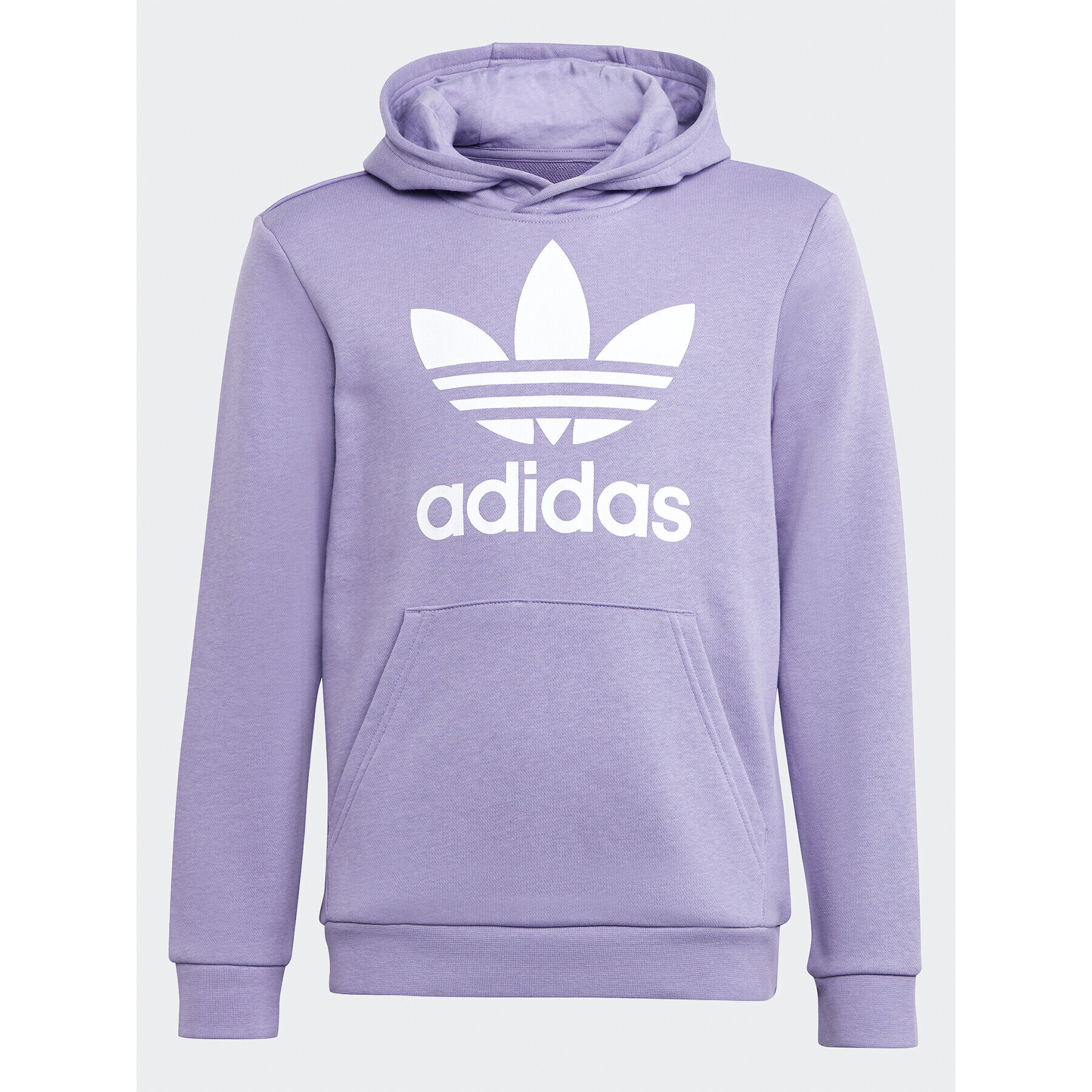 adidas Bluză Trefoil Hoodie IB9983 Violet Regular Fit - Pled.ro