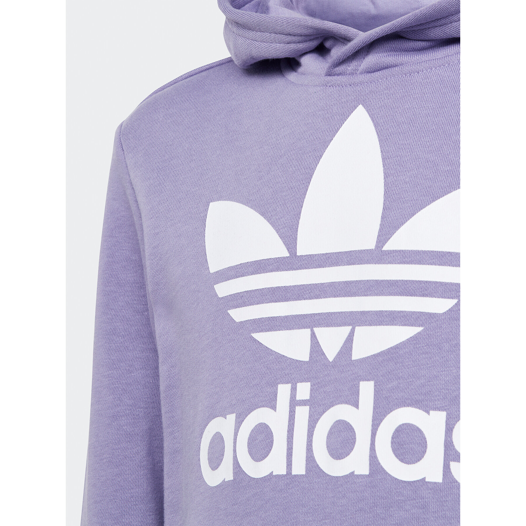 adidas Bluză Trefoil Hoodie IB9983 Violet Regular Fit - Pled.ro