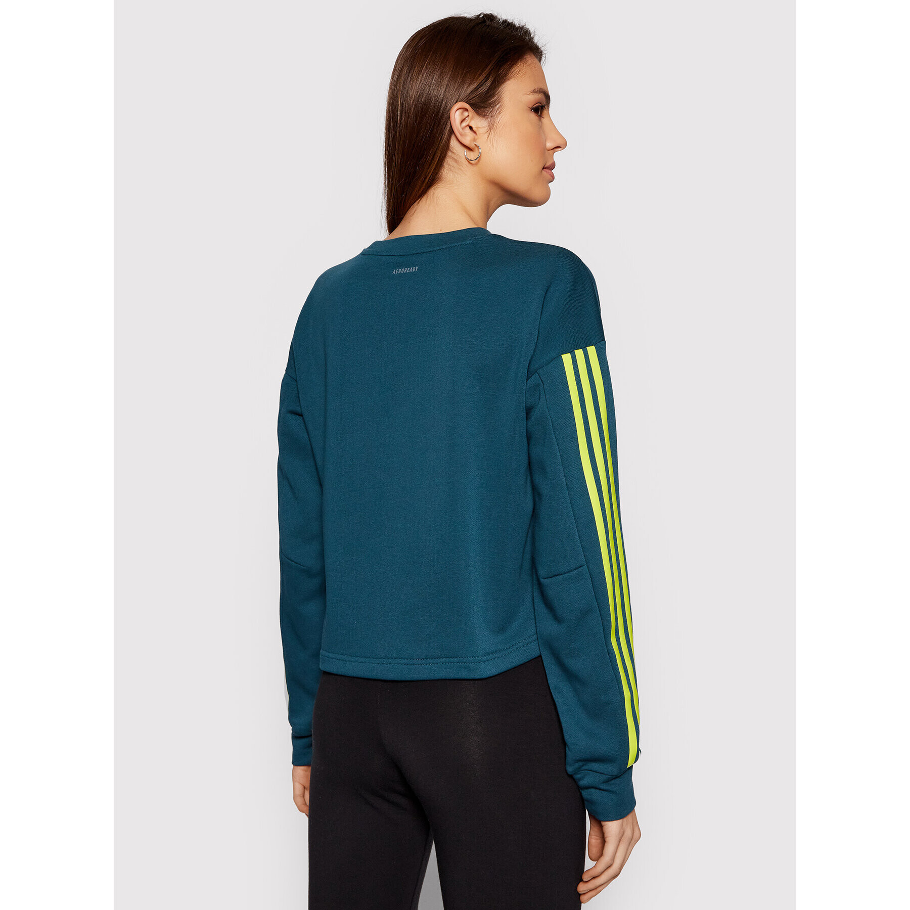 adidas Bluză U4U Aeroready GN4971 Verde Loose Fit - Pled.ro