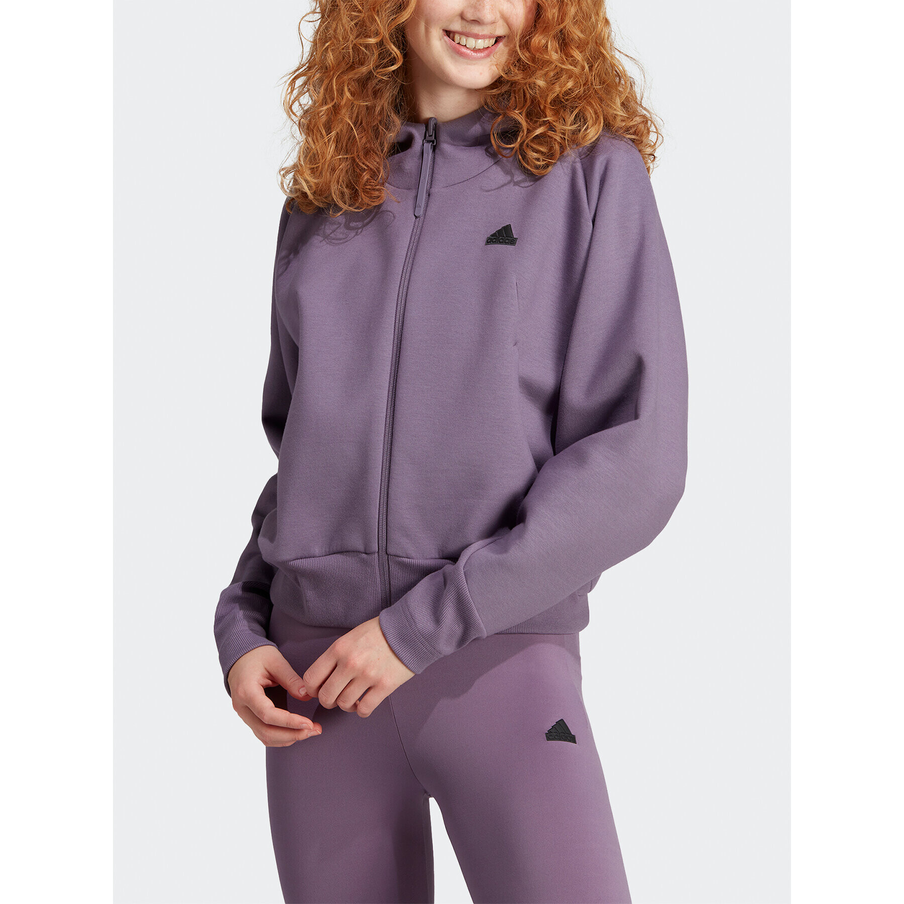 adidas Bluză Z.N.E. IN5132 Violet Loose Fit - Pled.ro