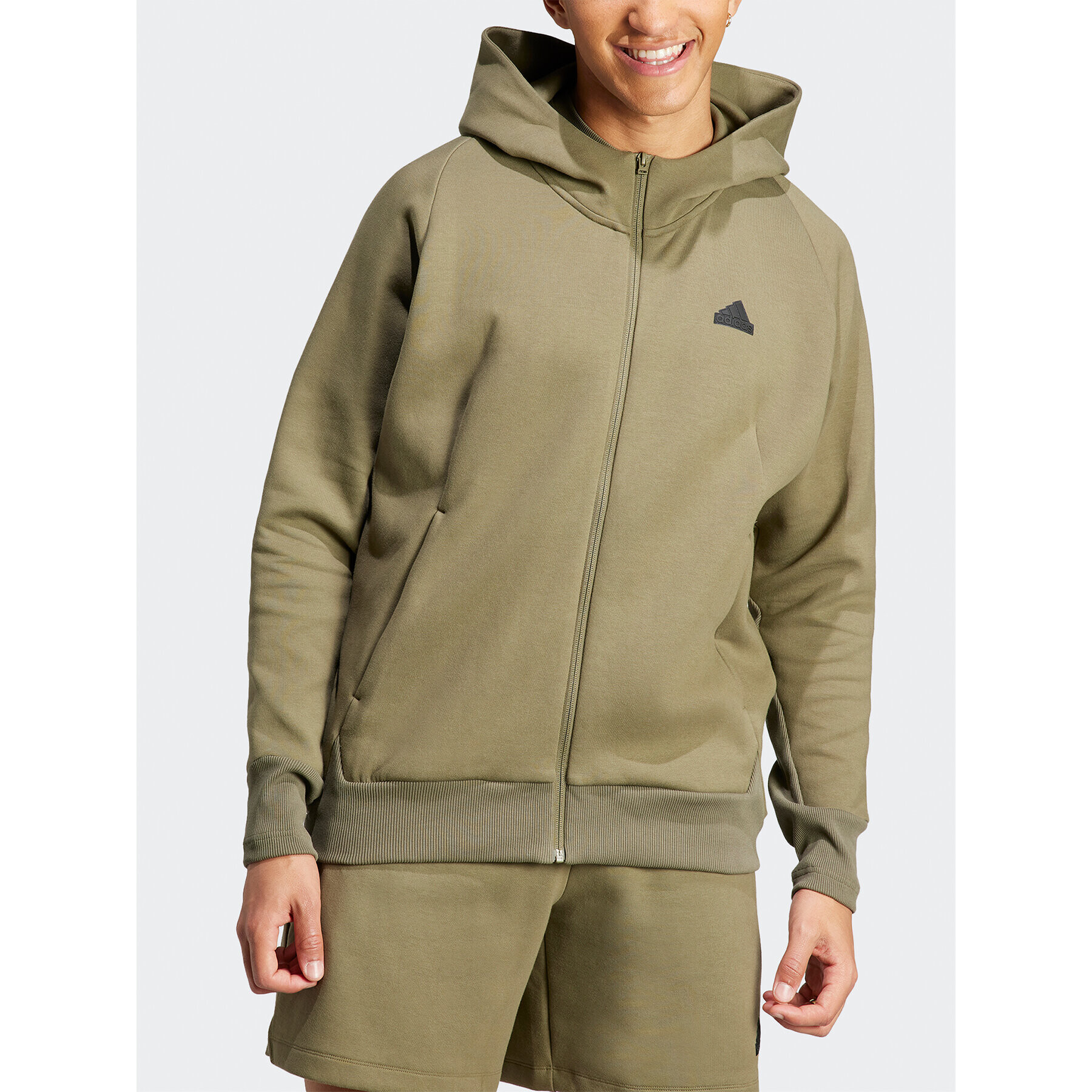 adidas Bluză Z.N.E. Premium IN5090 Verde Loose Fit - Pled.ro