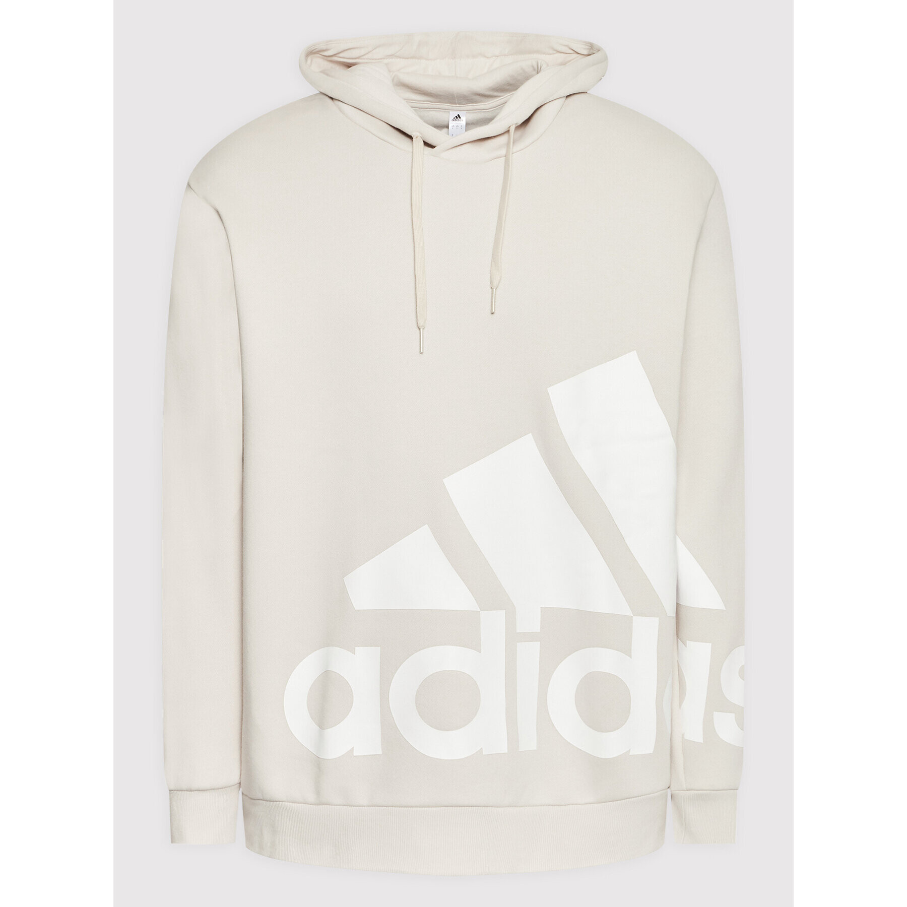 adidas Bluză Essentials Giant Logo Fleece HL6928 Bej Loose Fit - Pled.ro