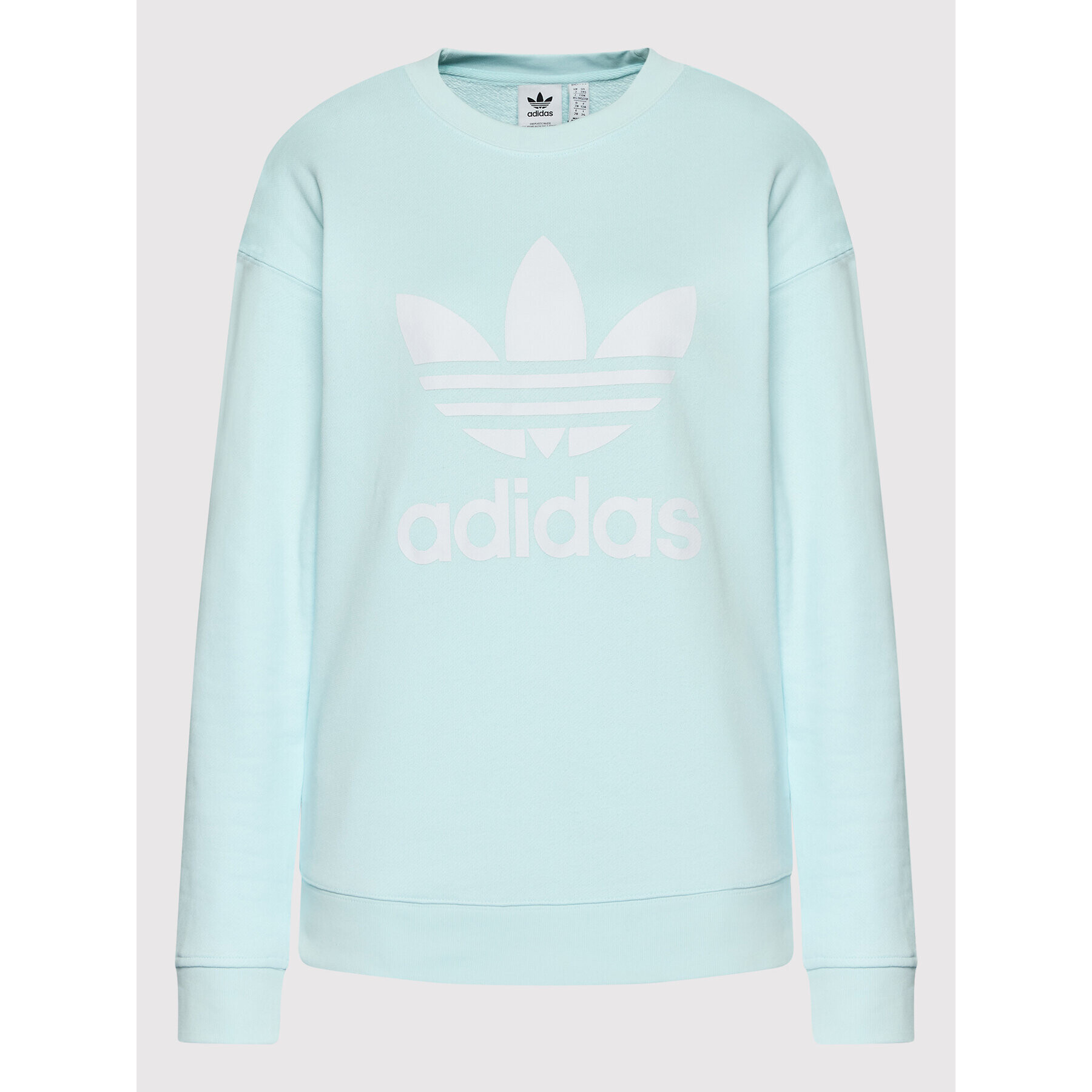 adidas Bluză Treofil Crew HL6678 Albastru Regular Fit - Pled.ro