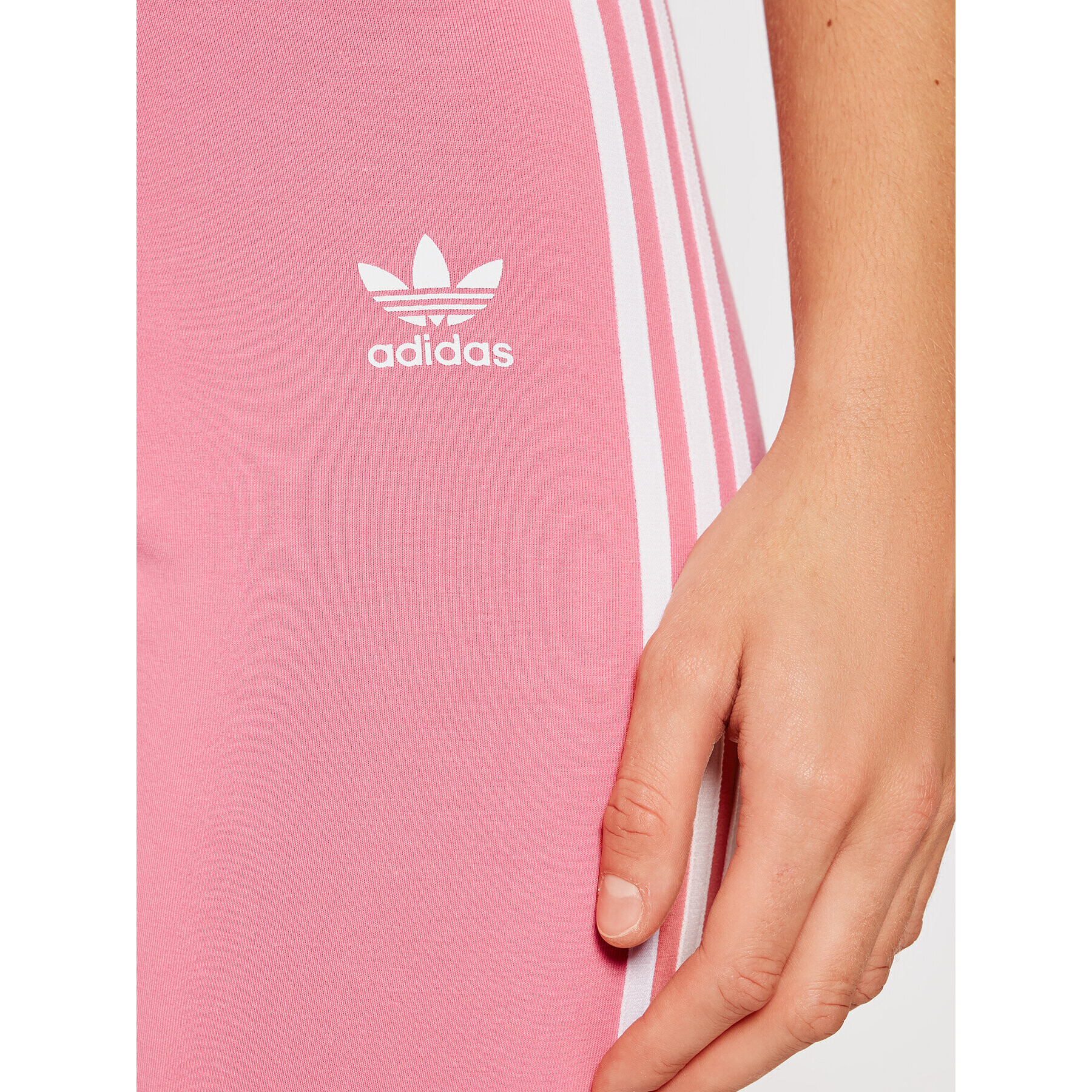 adidas Colanți adicolor Classics 3-Stripes H09422 Roz Slim Fit - Pled.ro