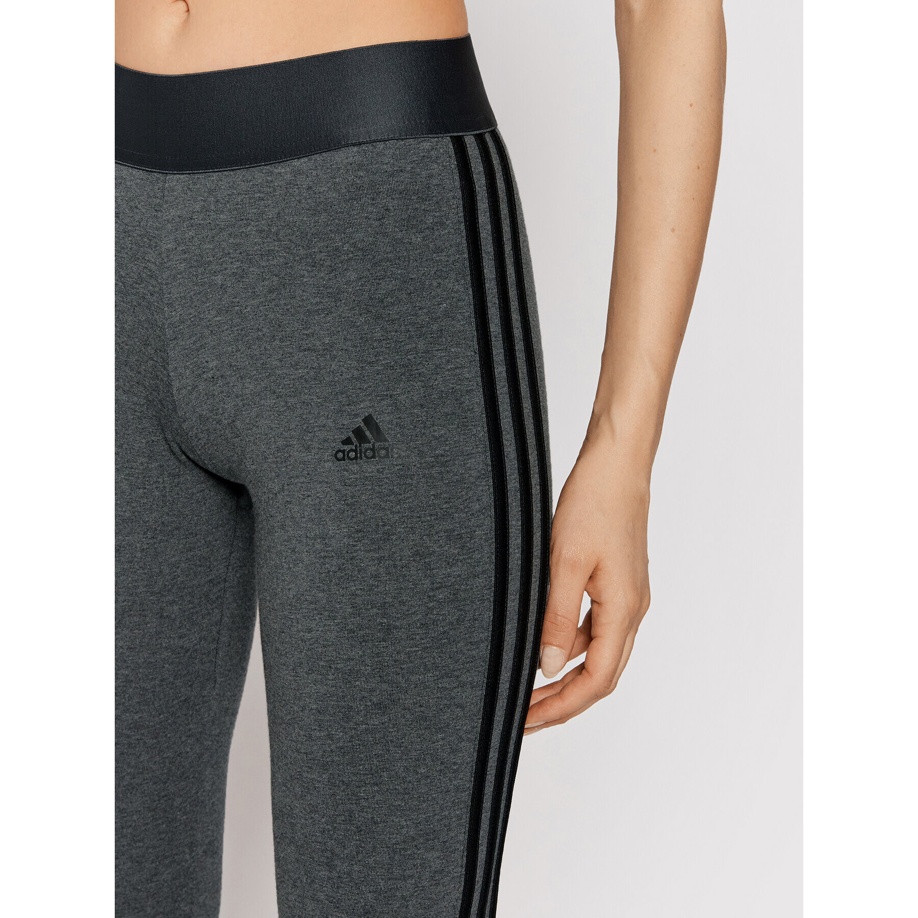 adidas Colanți Essentials GV6019 Gri Slim Fit - Pled.ro