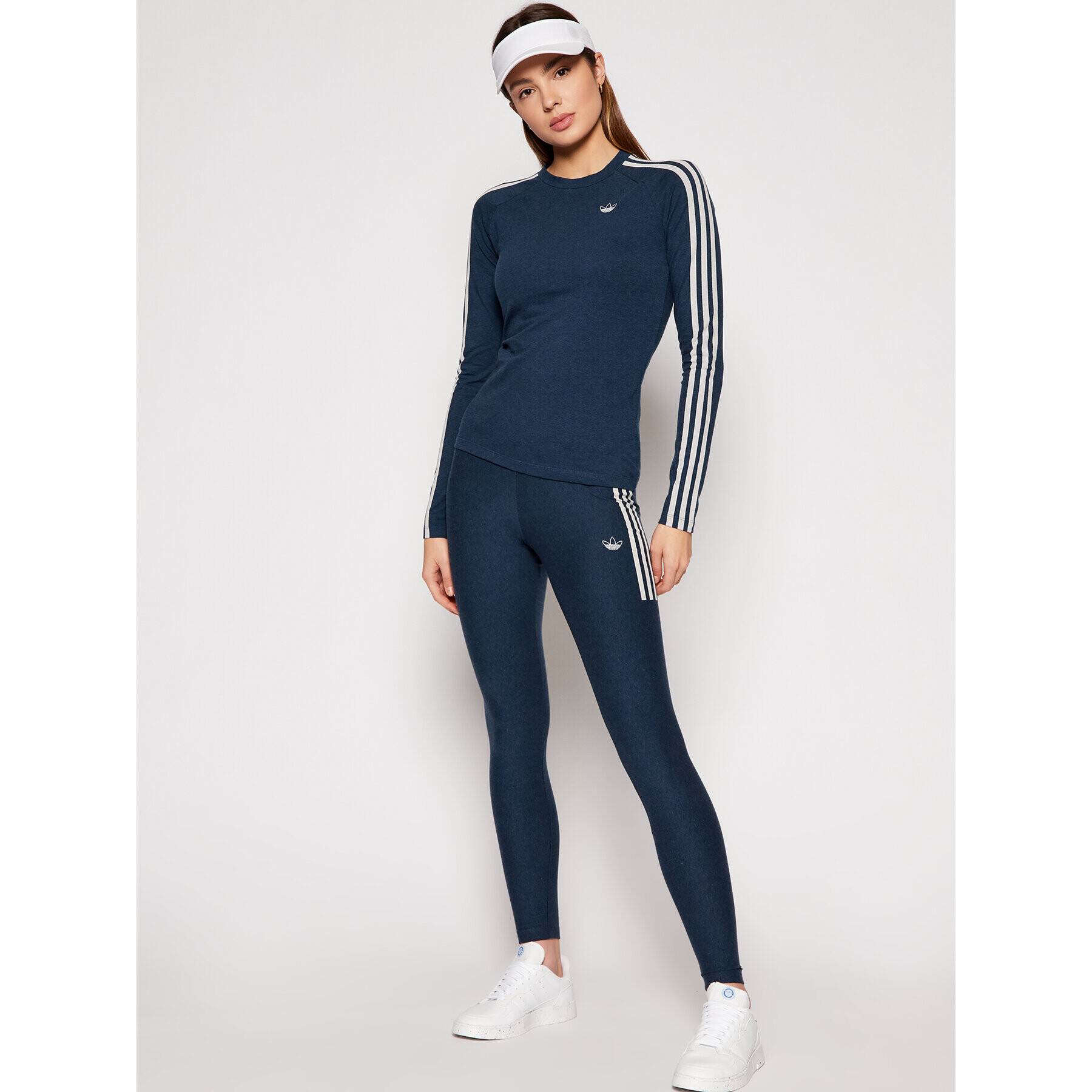 adidas Colanți Fakten Tights GN4400 Bleumarin Slim Fit - Pled.ro