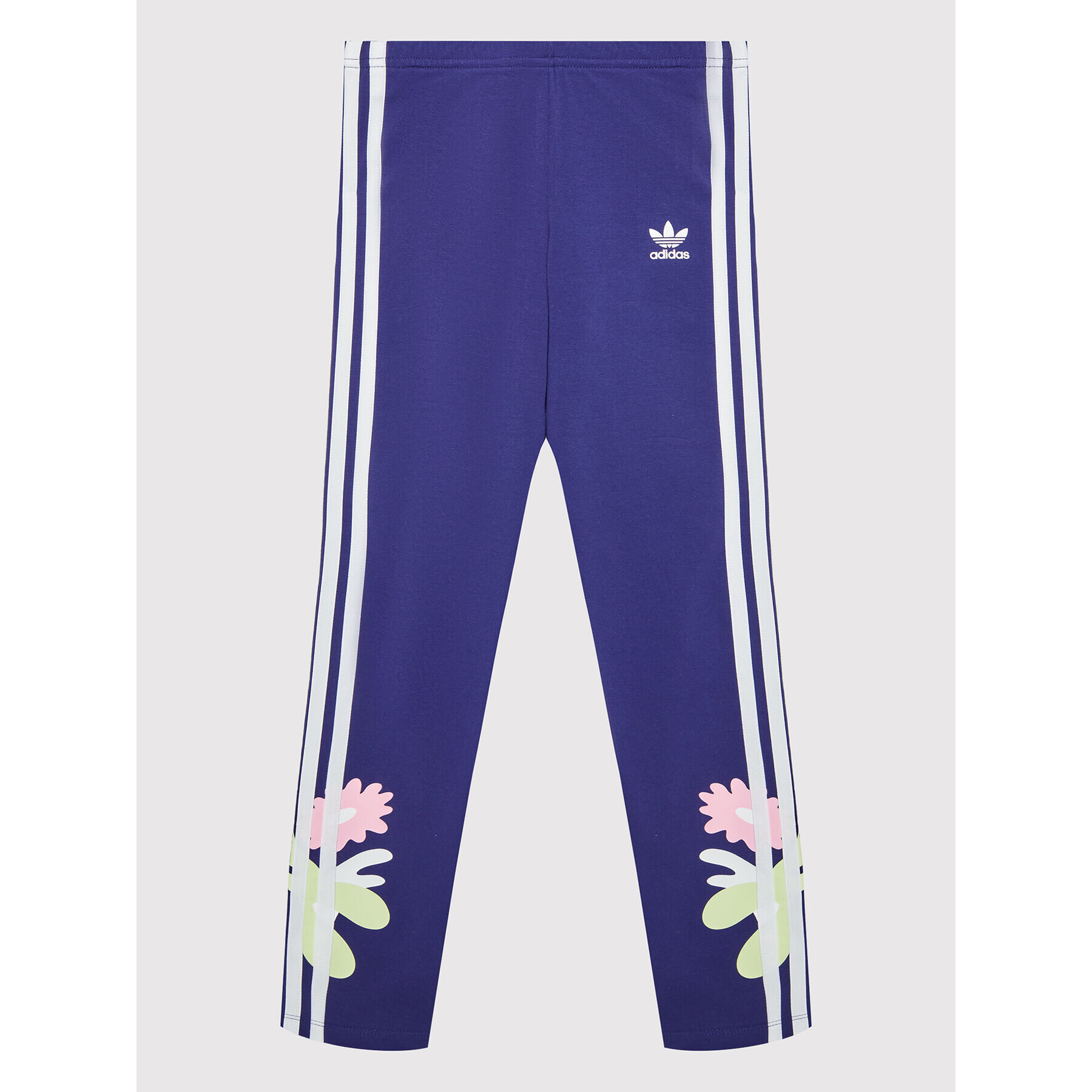 adidas Colanți Flower Print HF7469 Bleumarin Slim Fit - Pled.ro