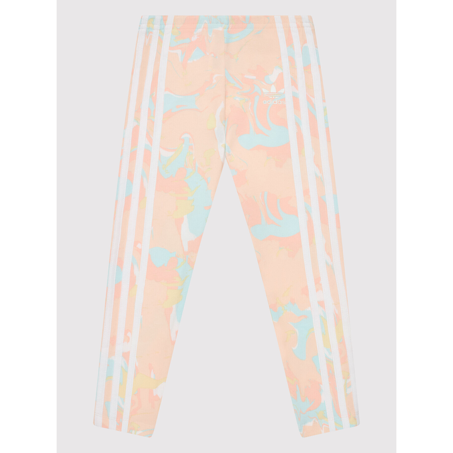 adidas Colanți Marble Print H22635 Roz Slim Fit - Pled.ro