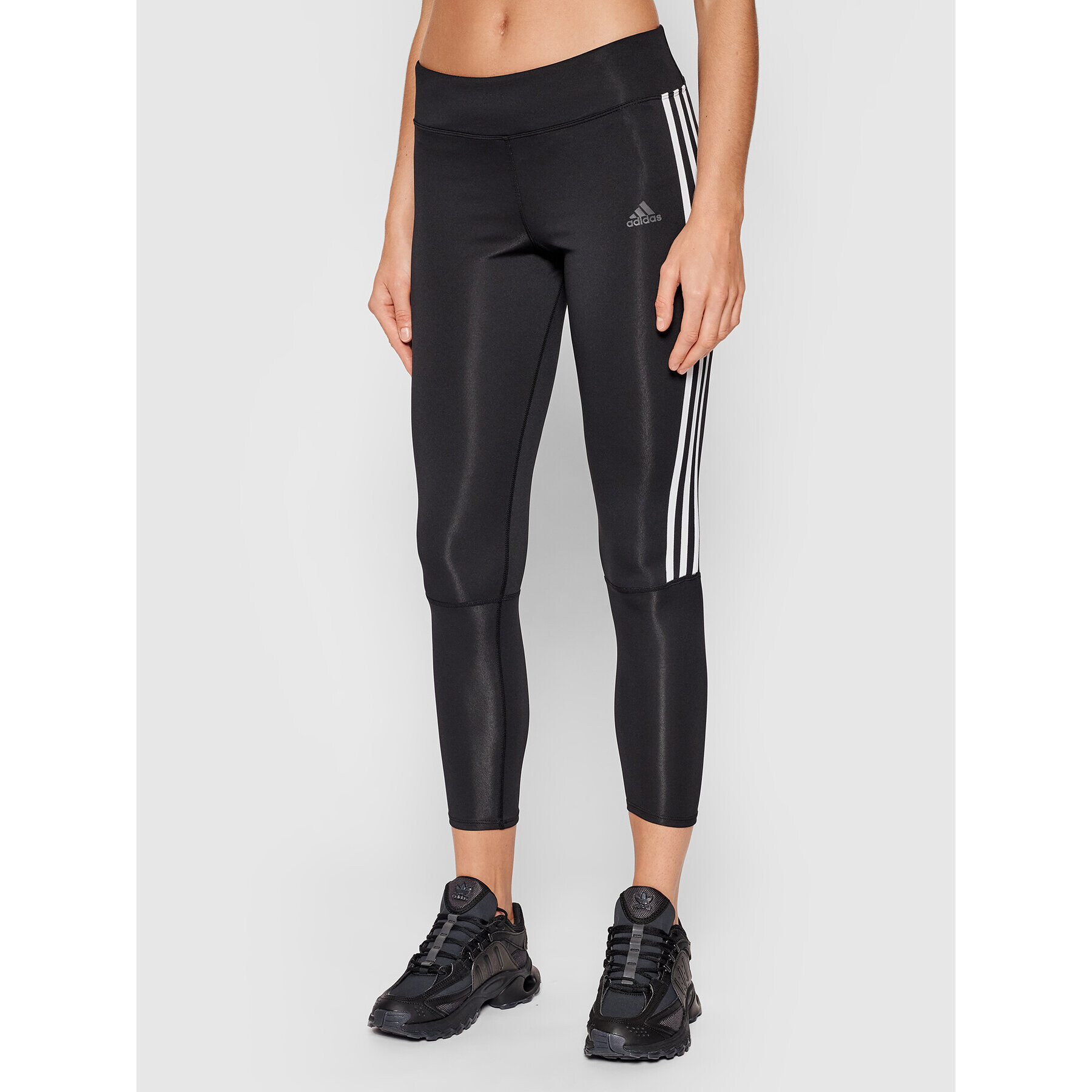 adidas Performance adidas Colanți Running 3-Stripes CZ8095 Negru Skinny Fit - Pled.ro