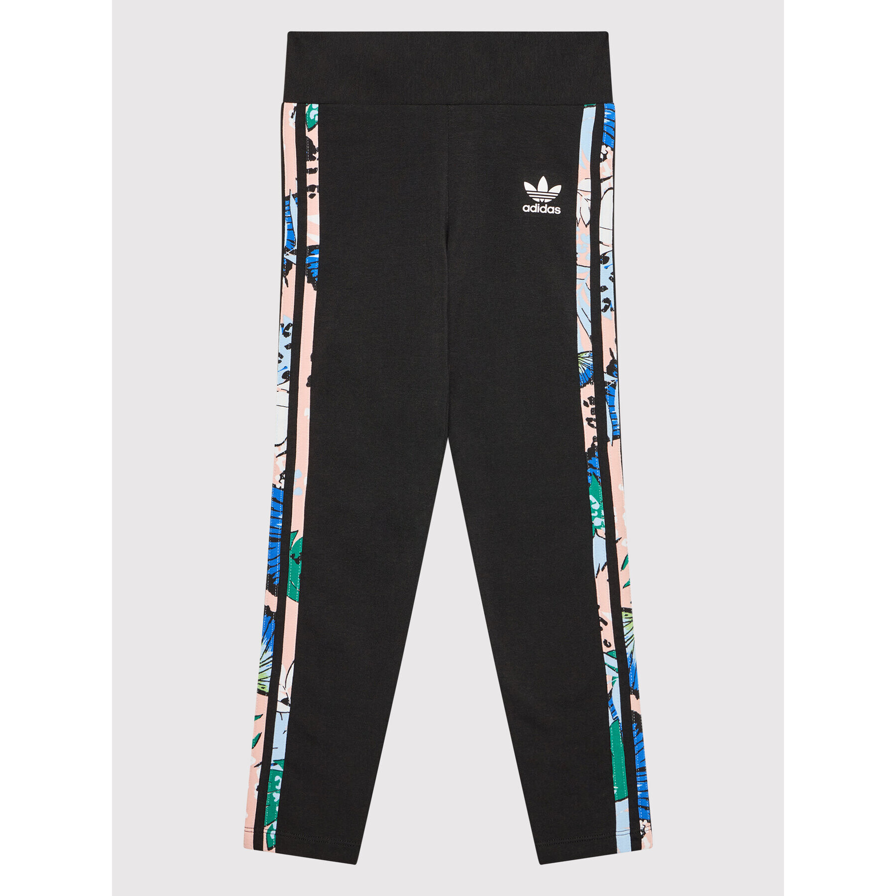 adidas Colanți Studio London Animal Flower Print H22594 Negru Slim Fit - Pled.ro