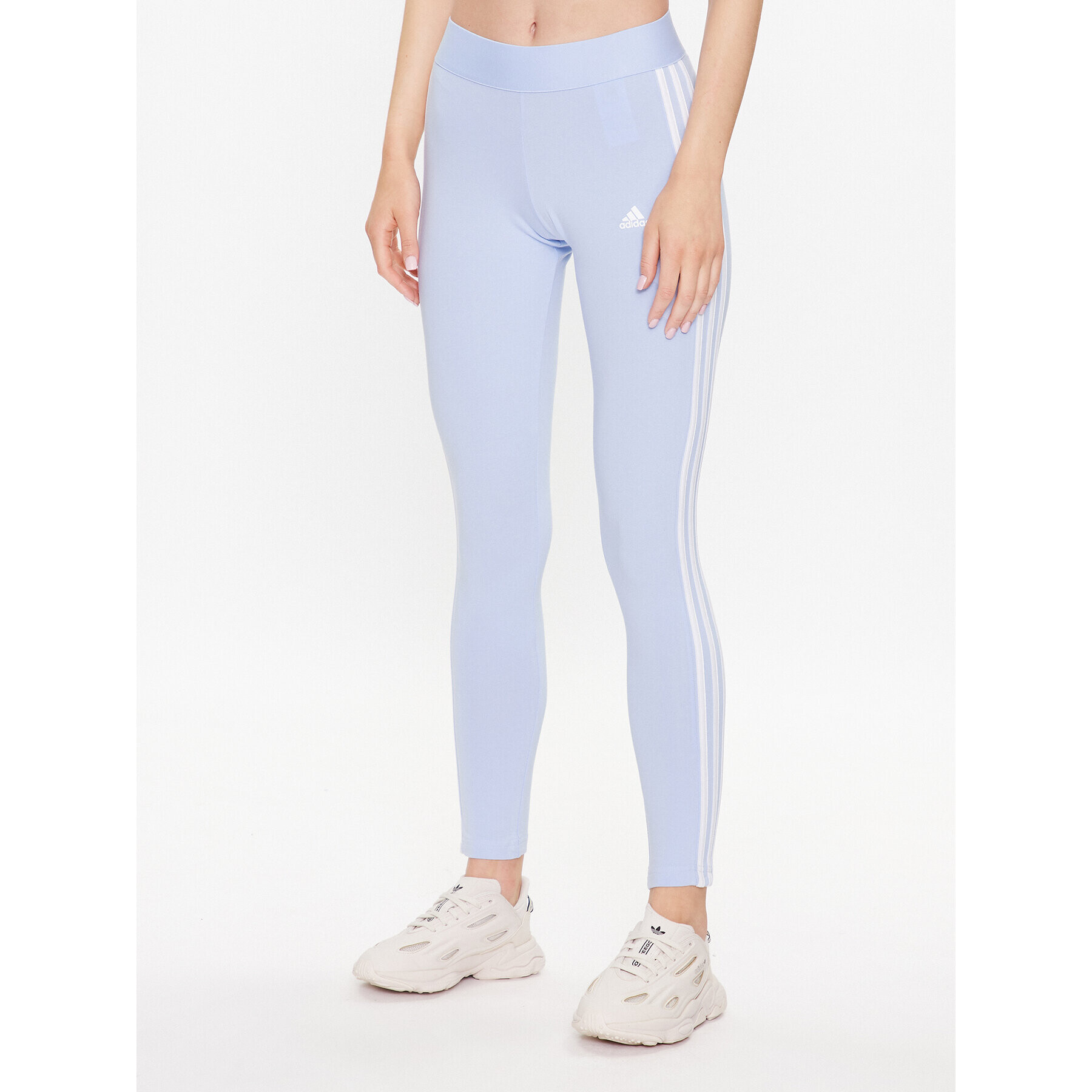 adidas Colanți 3 Stripes Leggings ID0026 Albastru - Pled.ro