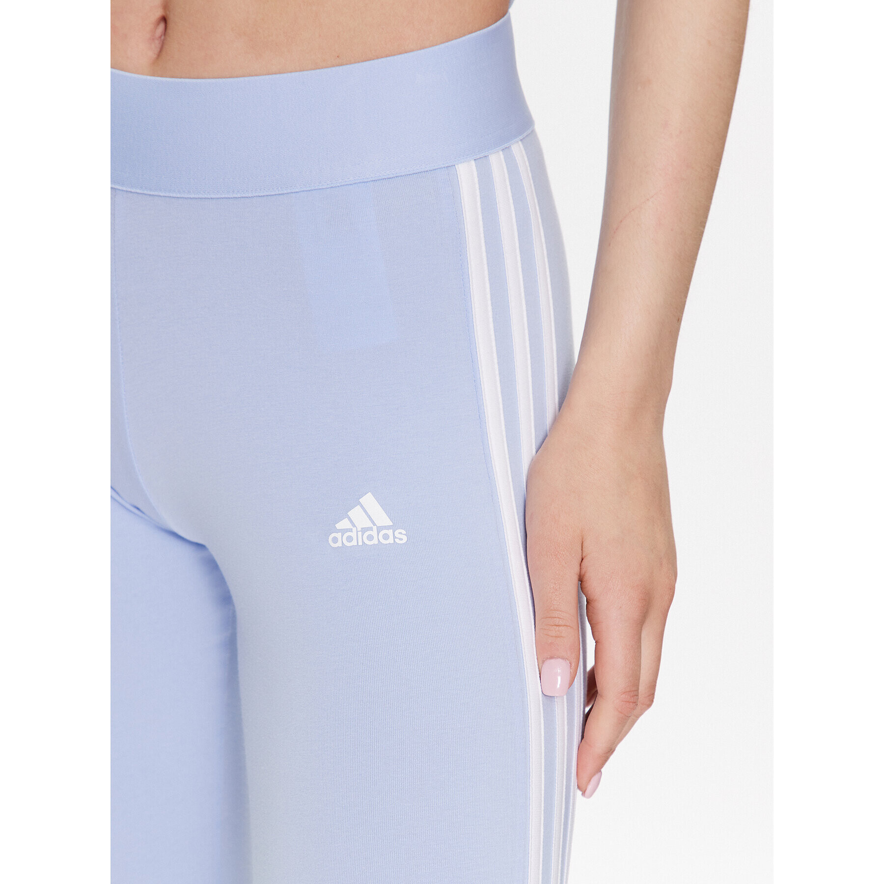 adidas Colanți 3 Stripes Leggings ID0026 Albastru - Pled.ro