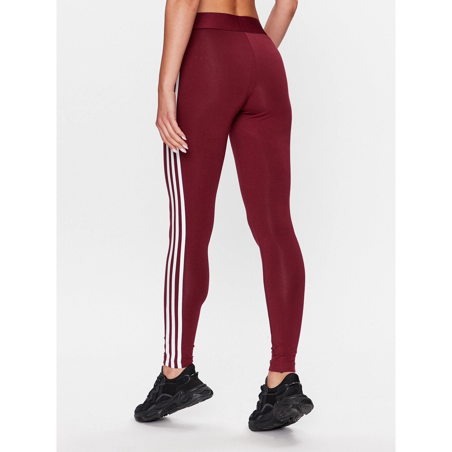 adidas Colanți 3 Stripes Leggings IM2850 Roșu - Pled.ro