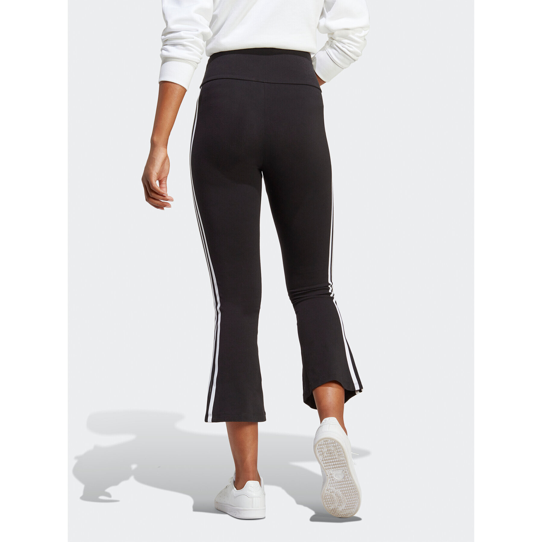 adidas Colanți Adicolor Classics 3-Stripes 7/8 Flare Leggings IC5508 Negru Slim Fit - Pled.ro