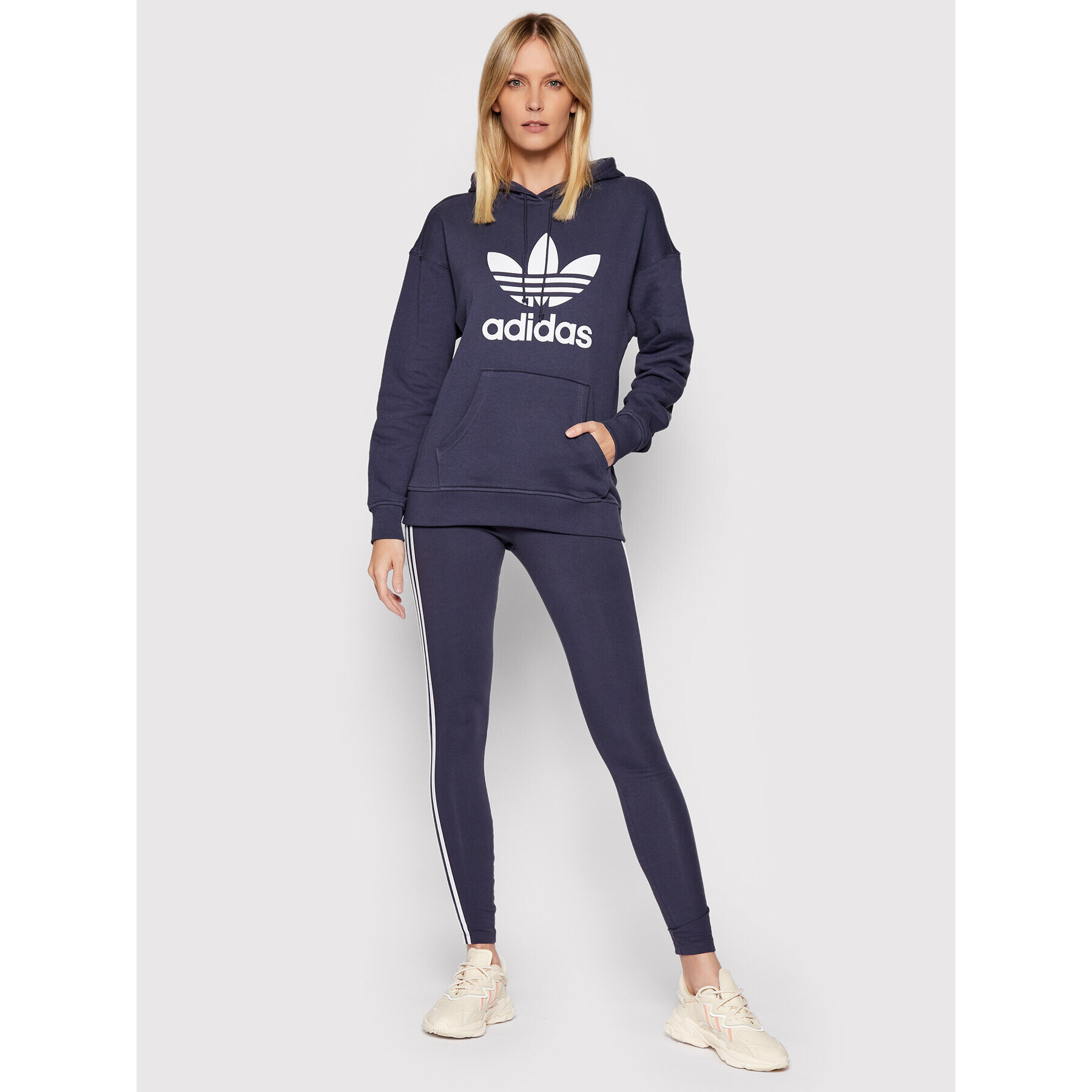 adidas Colanți adicolor Classics 3-Stripes HD2347 Bleumarin Tight Fit - Pled.ro