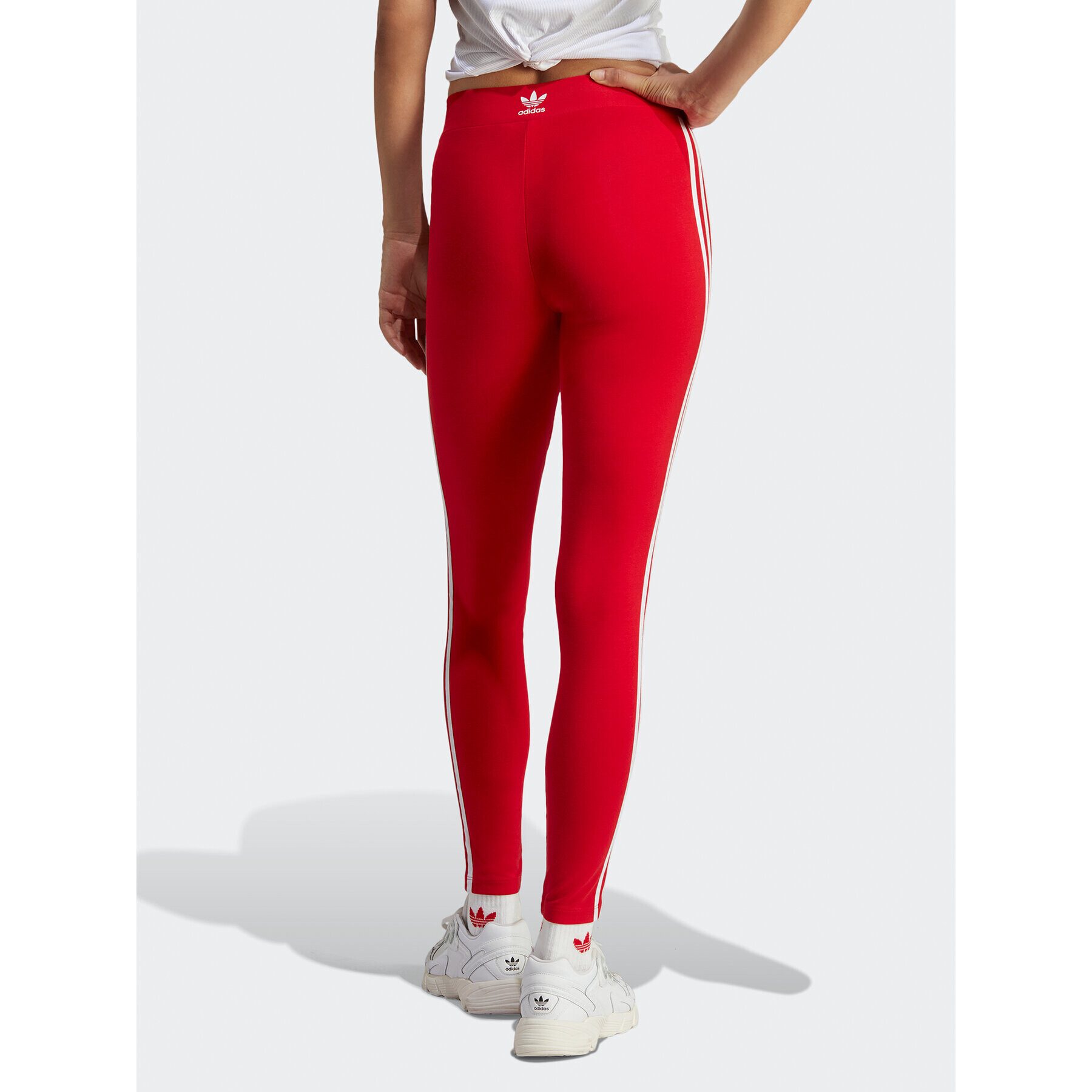 adidas Colanți Adicolor Classics 3-Stripes Leggings IB7382 Roșu - Pled.ro