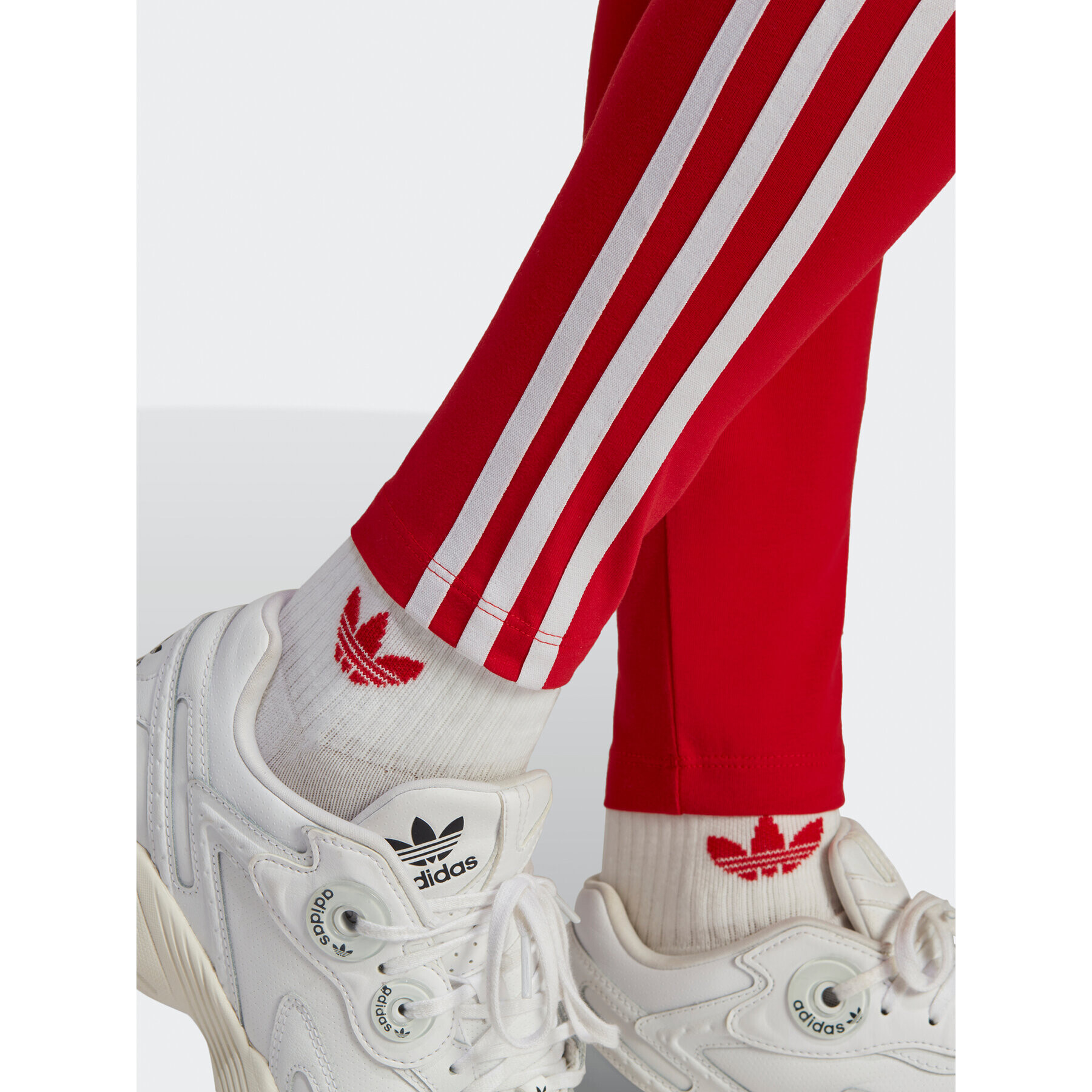 adidas Colanți Adicolor Classics 3-Stripes Leggings IB7382 Roșu - Pled.ro