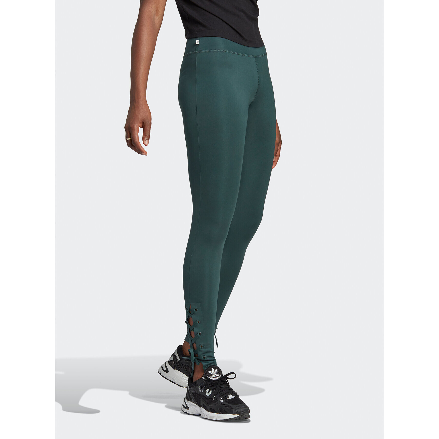 adidas Colanți Always Original HK5078 Verde Tight Fit - Pled.ro