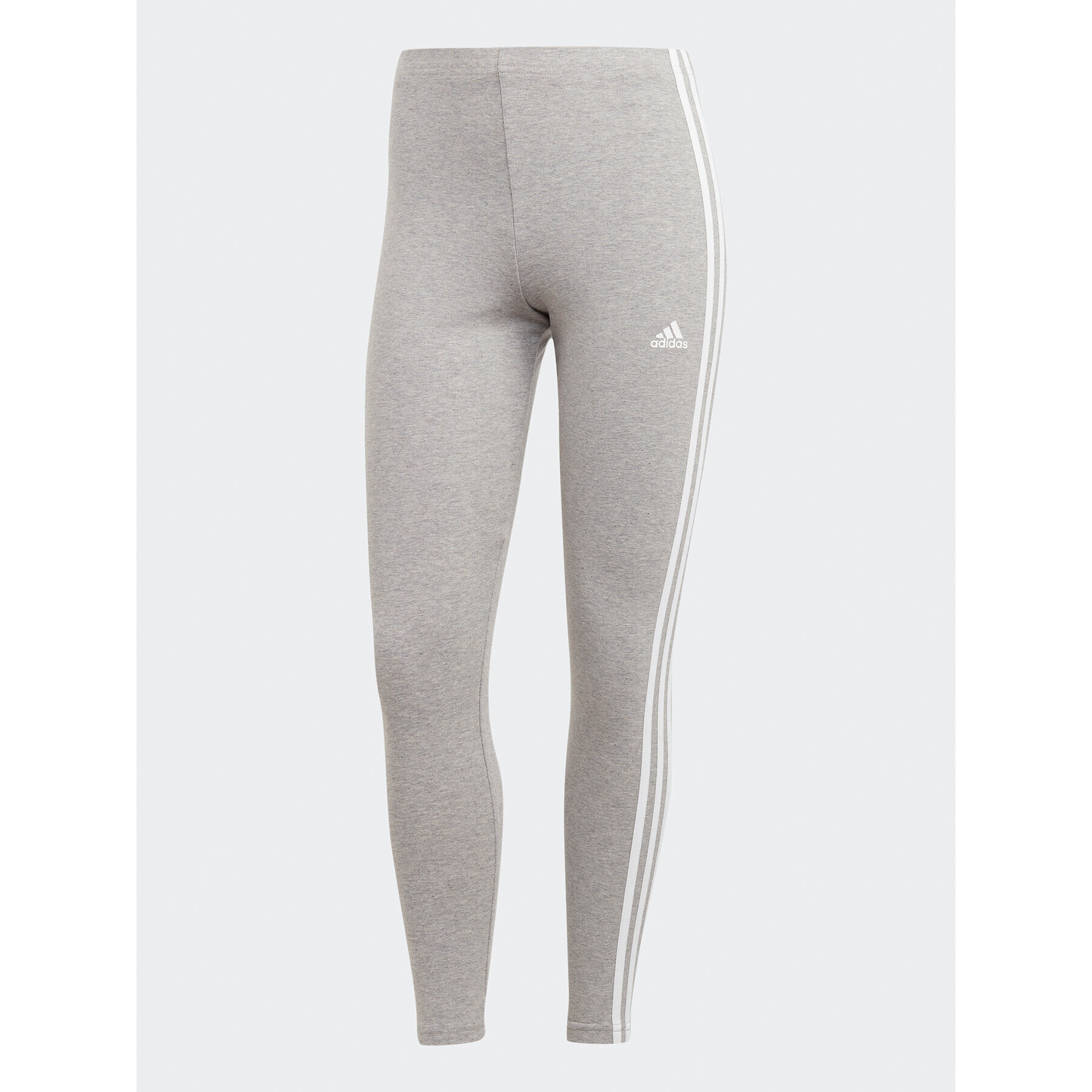 adidas Colanți Essentials 3-Stripes High-Waisted Single Jersey Leggings IC7152 Gri - Pled.ro