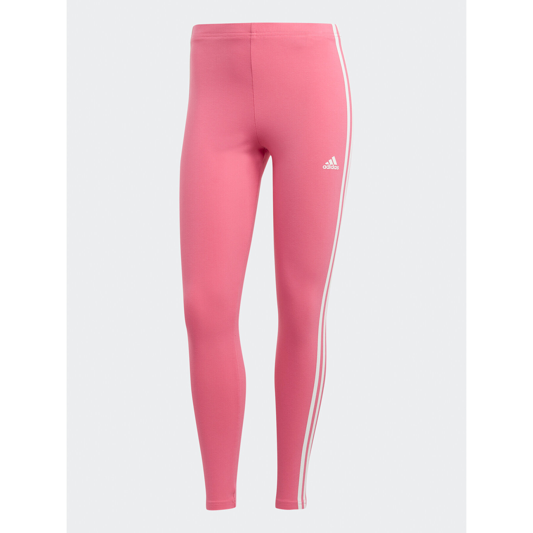 adidas Colanți Essentials 3-Stripes High-Waisted Single Jersey Leggings IC7154 Roz - Pled.ro