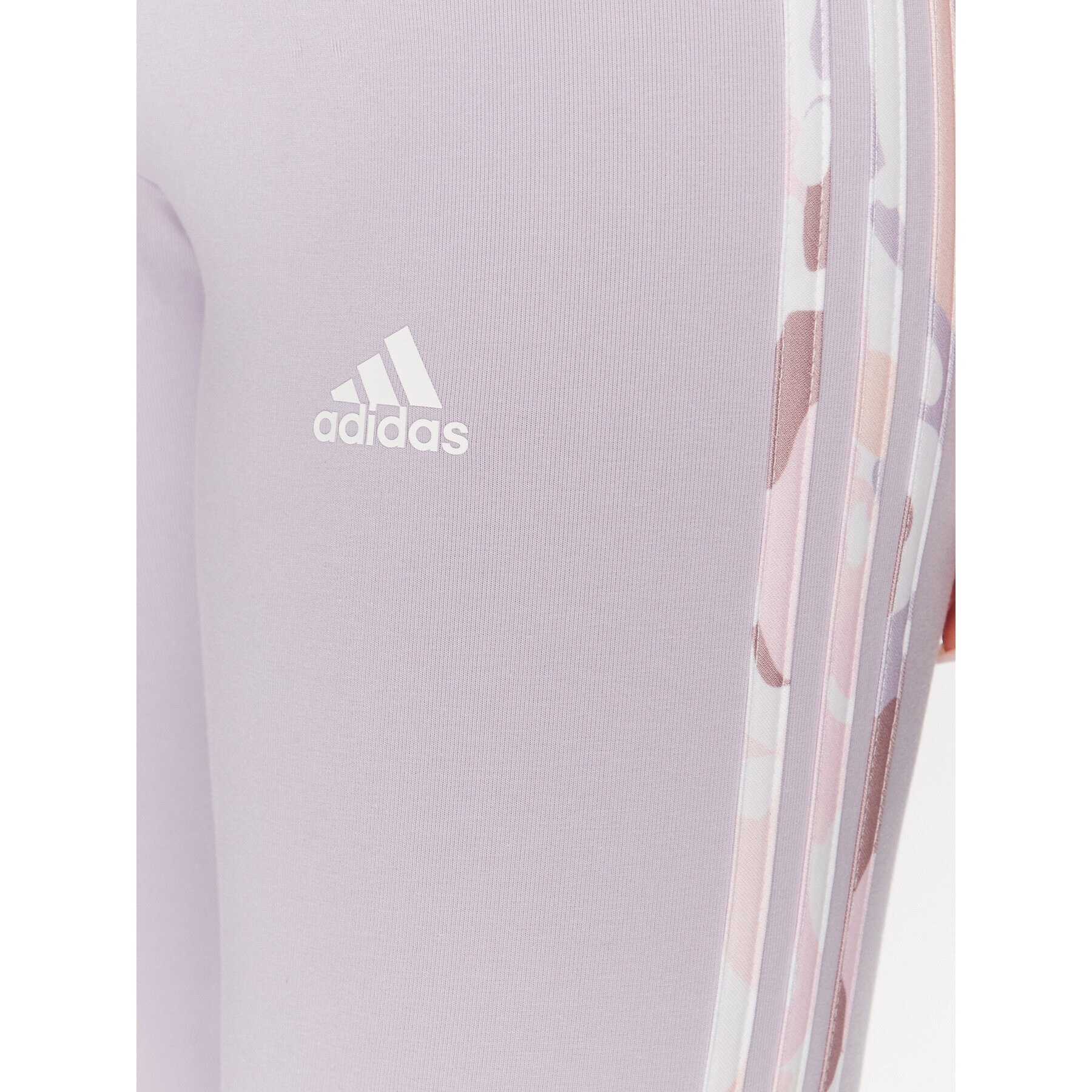 adidas Colanți Essentials 3-Stripes High-Waisted Single Jersey Leggings IC9895 Violet - Pled.ro