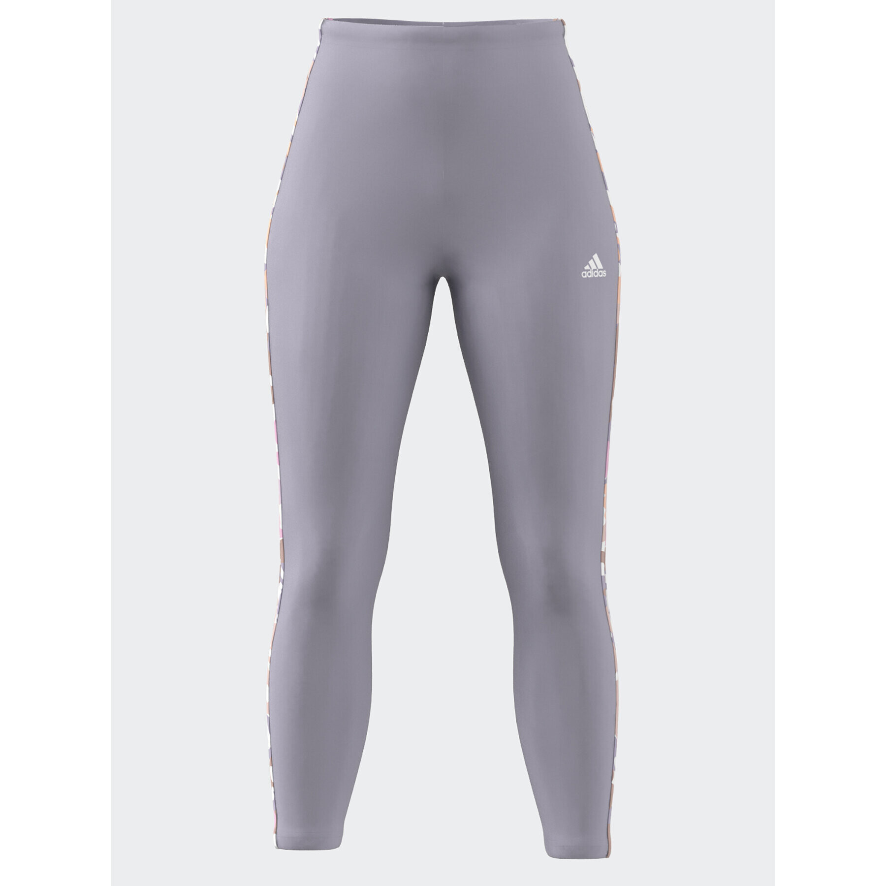 adidas Colanți Essentials 3-Stripes High-Waisted Single Jersey Leggings IC9895 Violet - Pled.ro