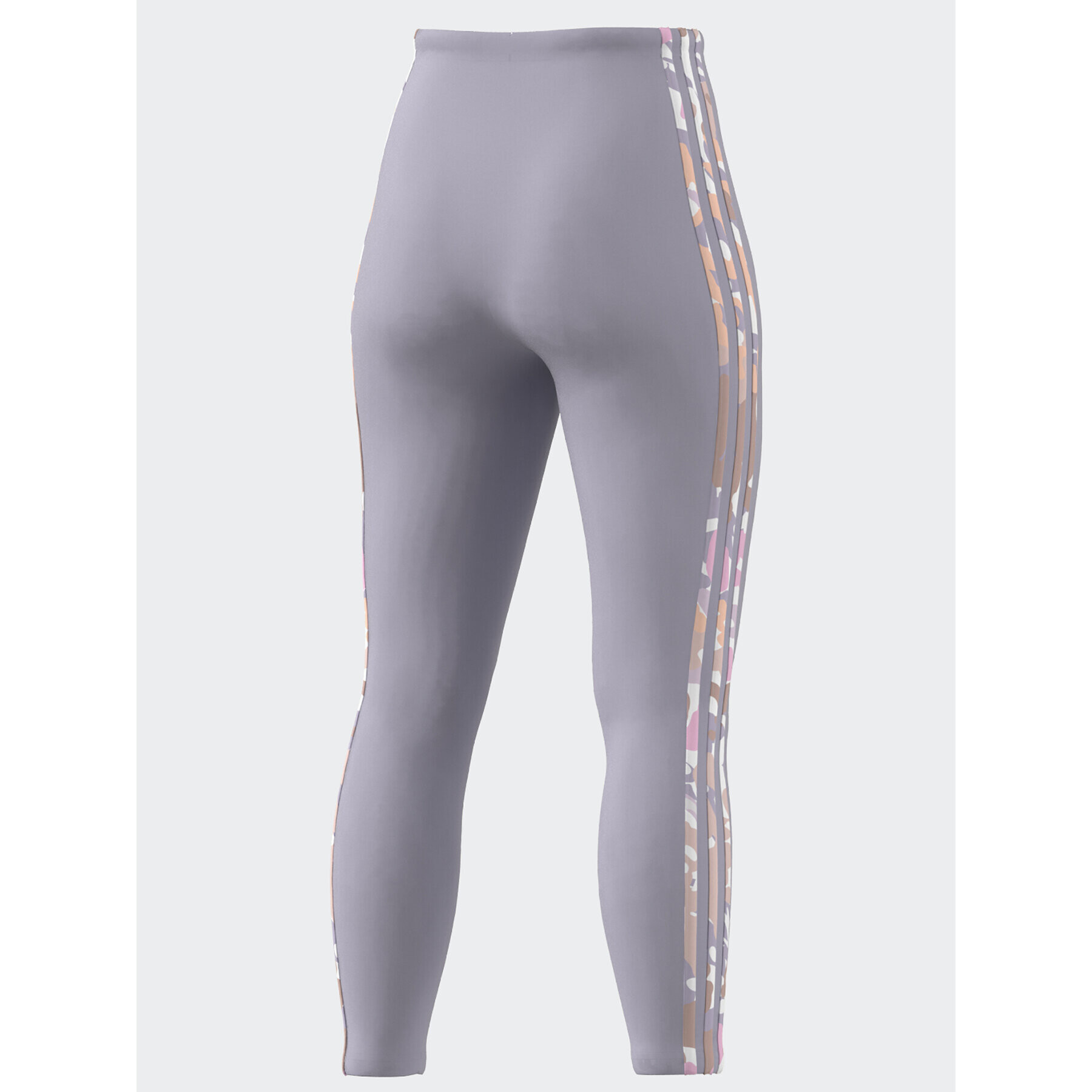 adidas Colanți Essentials 3-Stripes High-Waisted Single Jersey Leggings IC9895 Violet - Pled.ro