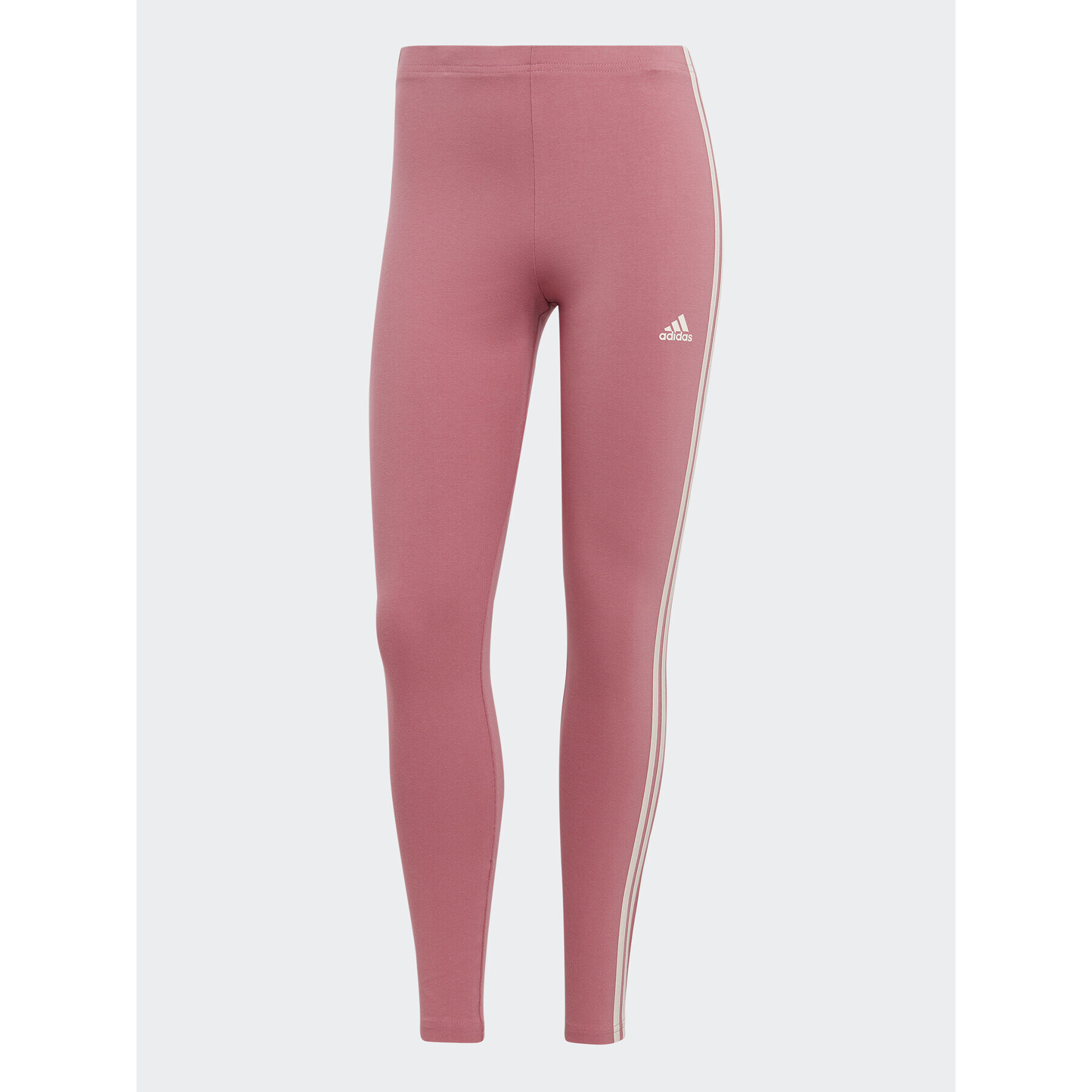 adidas Colanți Essentials 3-Stripes High-Waisted Single Jersey Leggings IC9902 Roz - Pled.ro