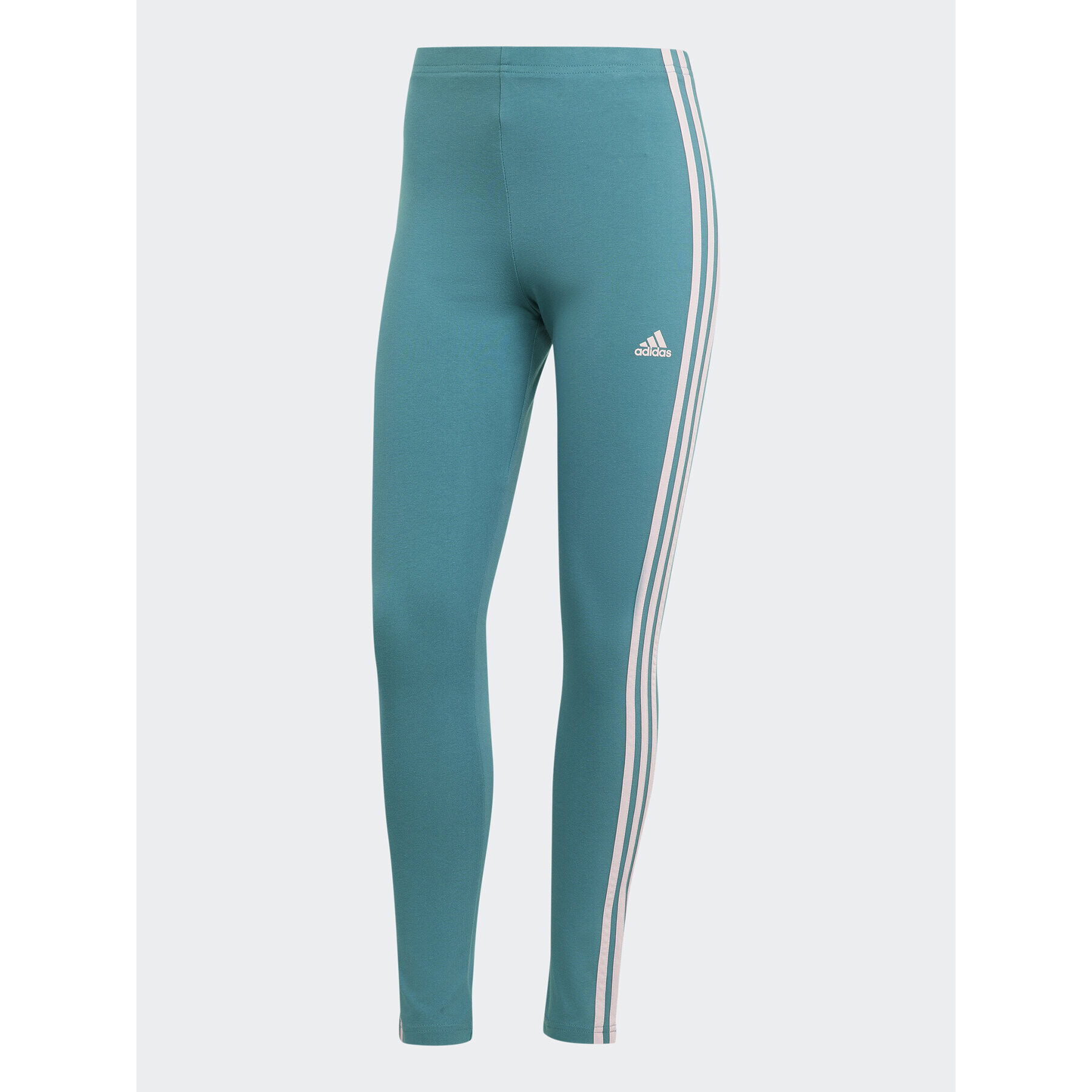 adidas Colanți Essentials 3-Stripes High-Waisted Single Jersey Leggings IL3378 Turcoaz - Pled.ro