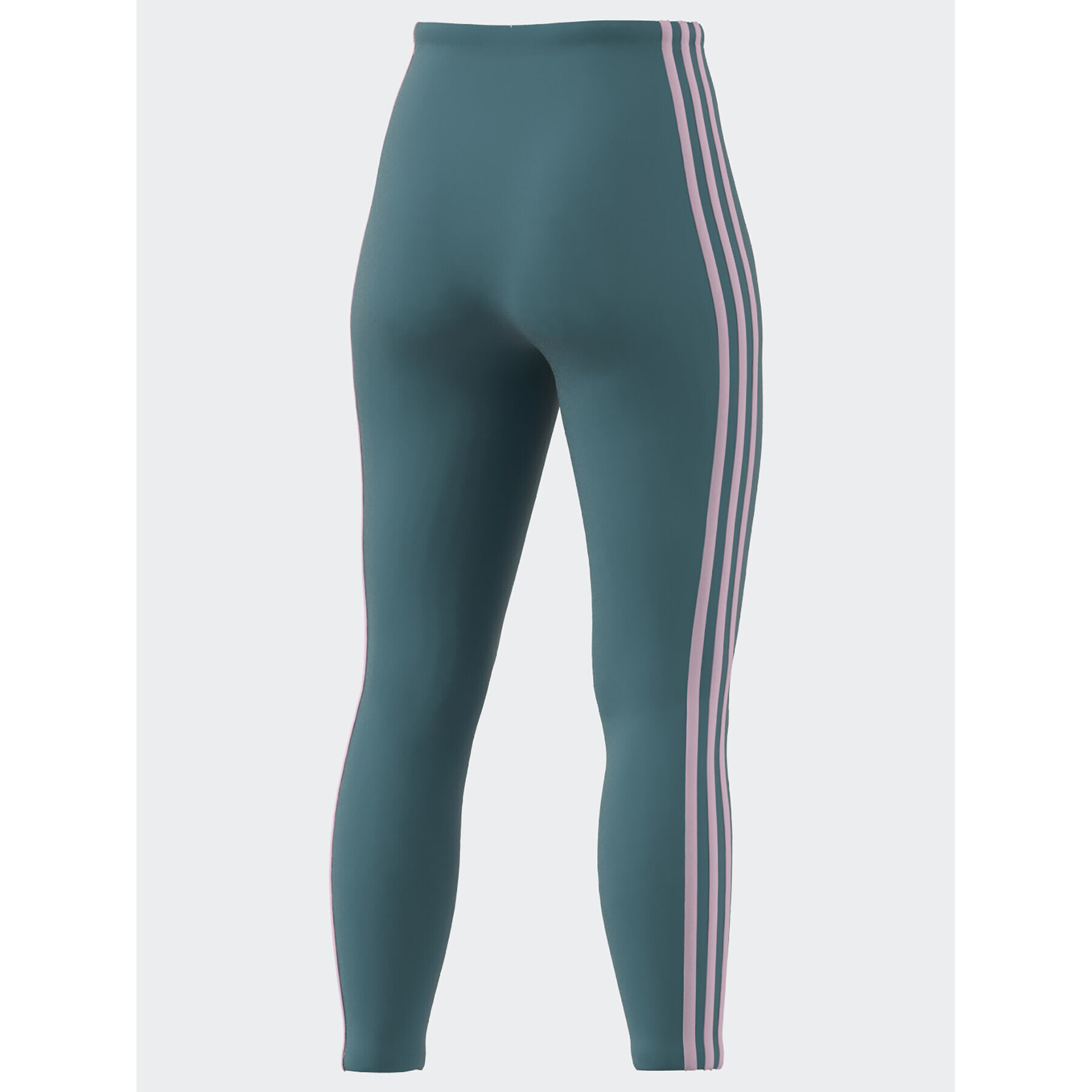 adidas Colanți Essentials 3-Stripes High-Waisted Single Jersey Leggings IL3378 Turcoaz - Pled.ro