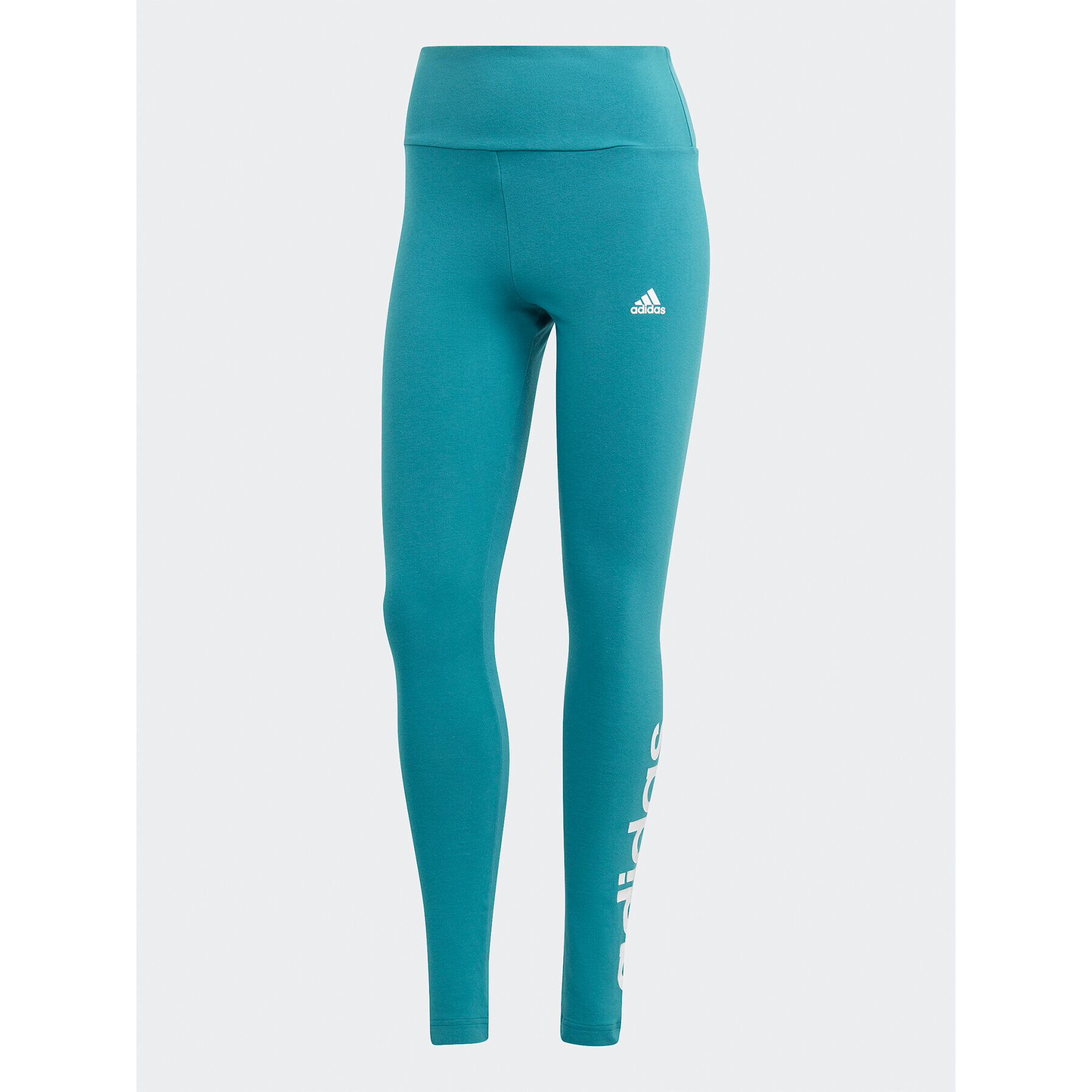 adidas Colanți ESSENTIALS HIGH-WAISTED LOGO IM2854 Albastru Tight Fit - Pled.ro