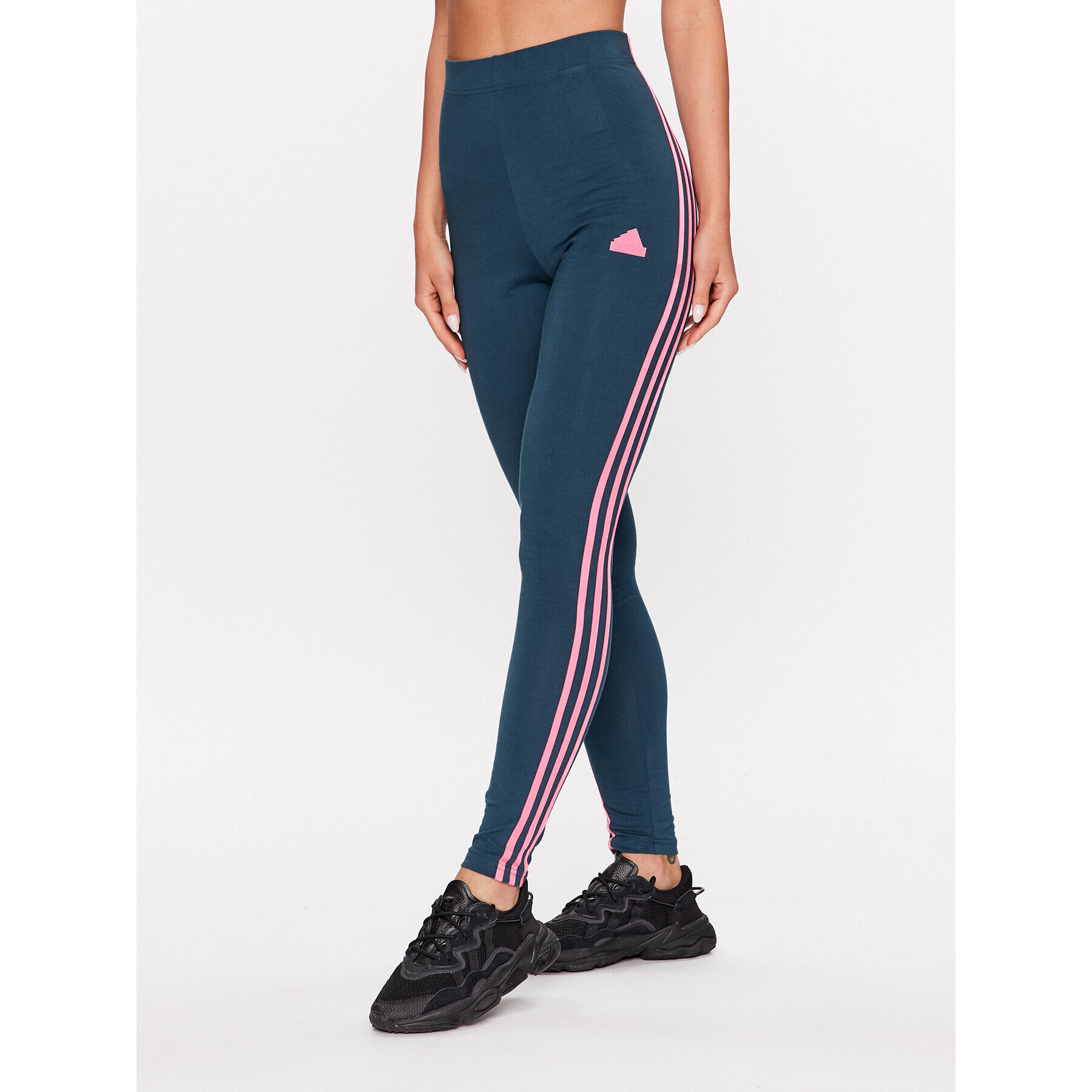 adidas Colanți Future Icons 3-Stripes Leggings IM2518 Turcoaz Regular Fit - Pled.ro