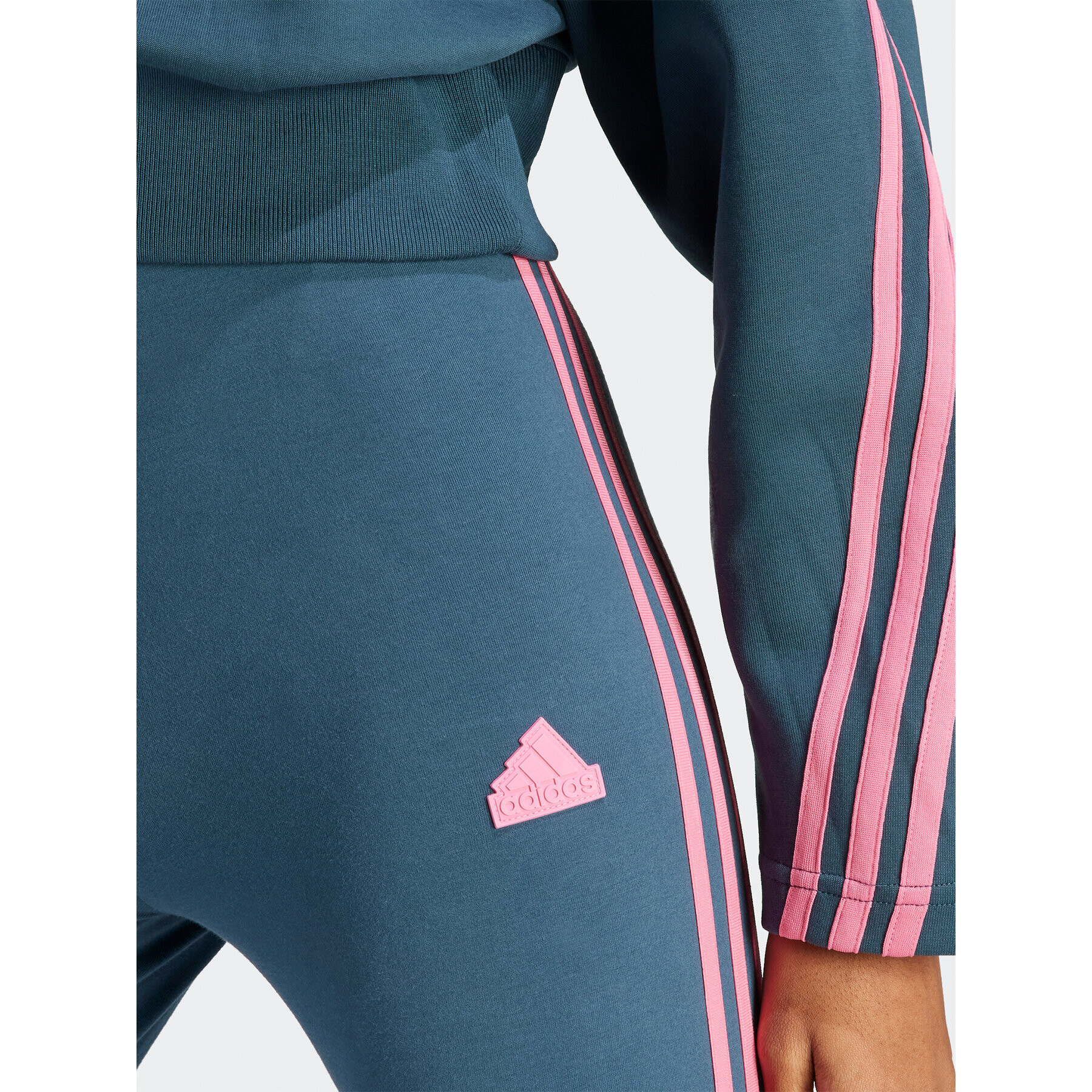 adidas Colanți Future Icons 3-Stripes Leggings IM2518 Turcoaz Regular Fit - Pled.ro