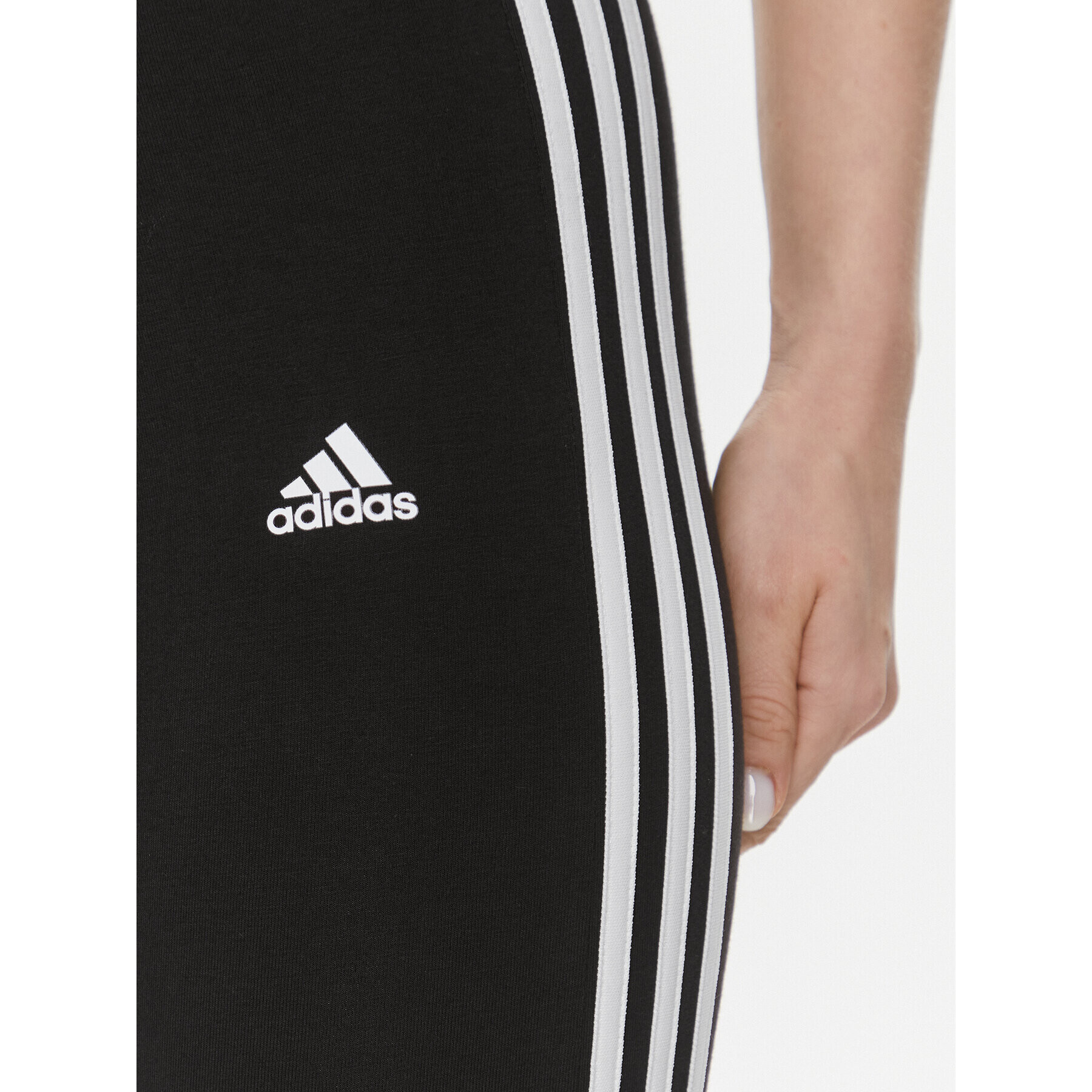 adidas Colanți Loungewear Essentials 3-Stripes GL0723 Negru Extra Slim Fit - Pled.ro