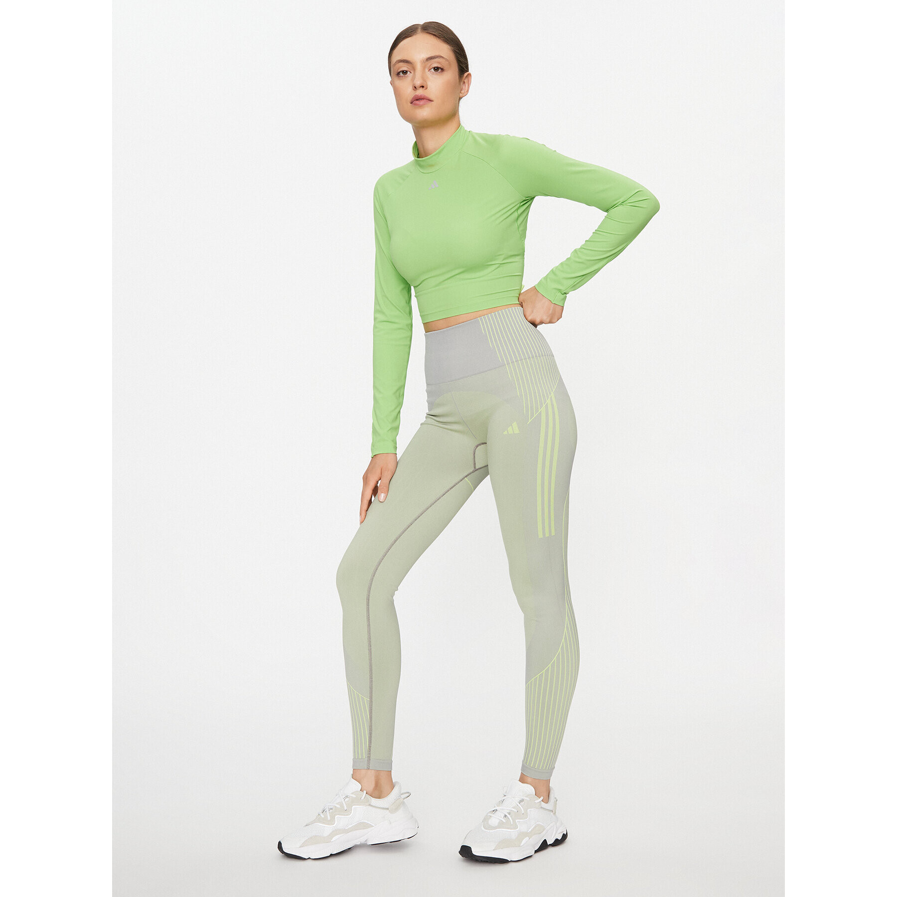 adidas Colanți Seamless Branded IA1940 Gri Tight Fit - Pled.ro