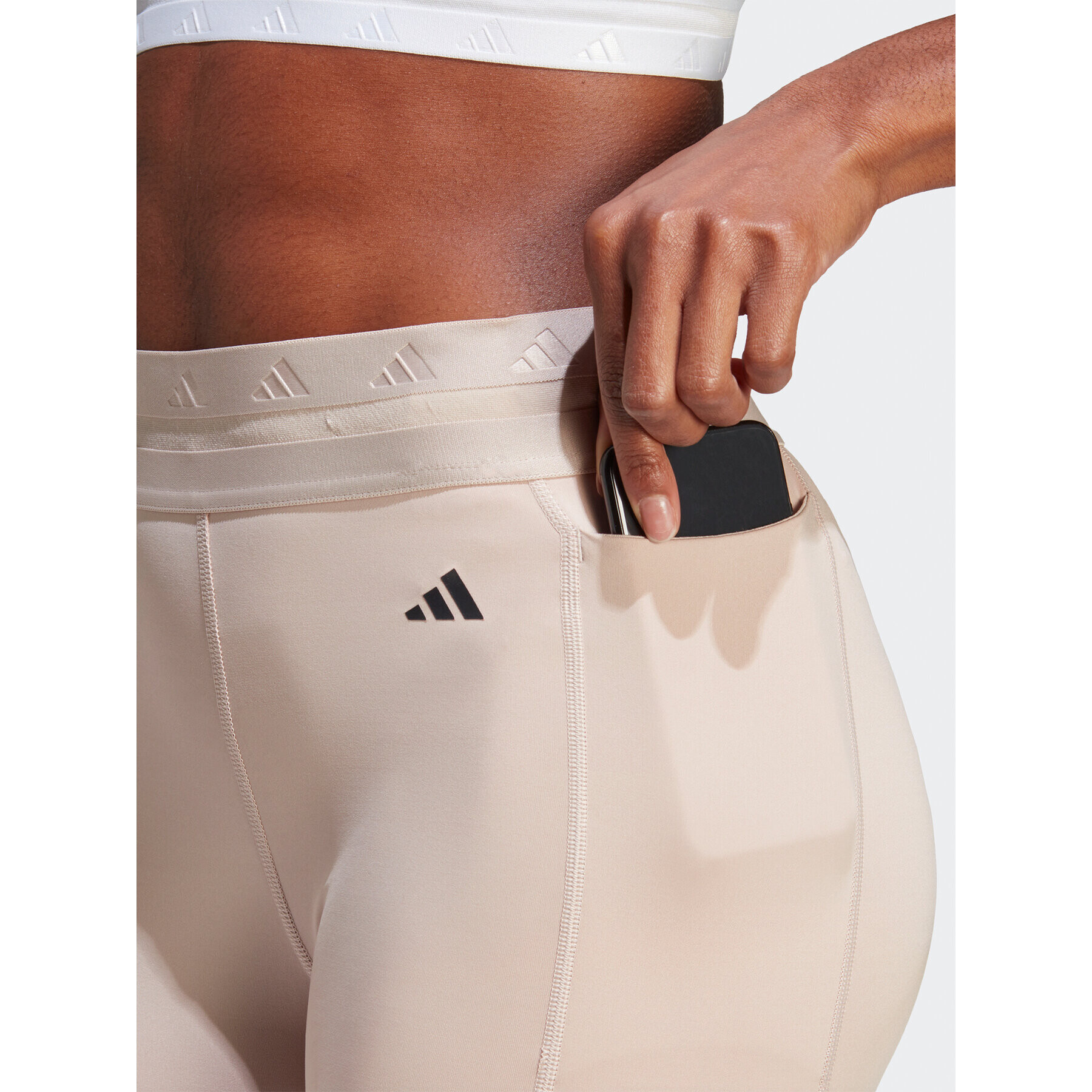 adidas Colanți Techfit Hyperglam 7/8 Leggings HR2943 Maro - Pled.ro