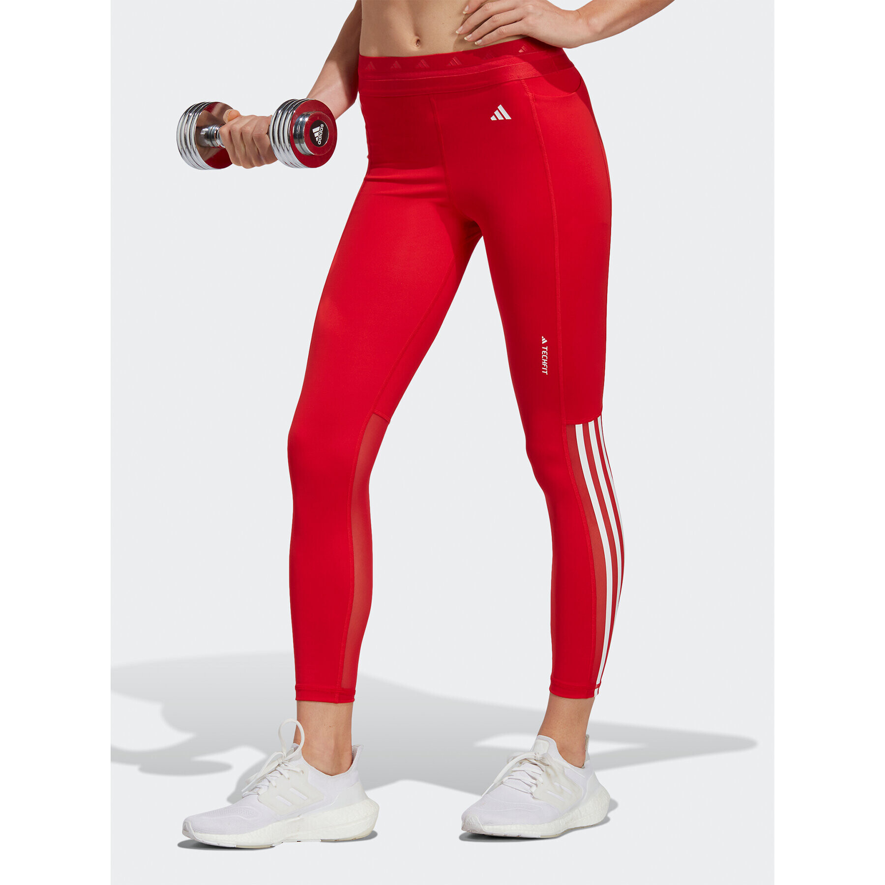 adidas Colanți Techfit Hyperglam 7/8 Leggings HR2944 Roșu - Pled.ro