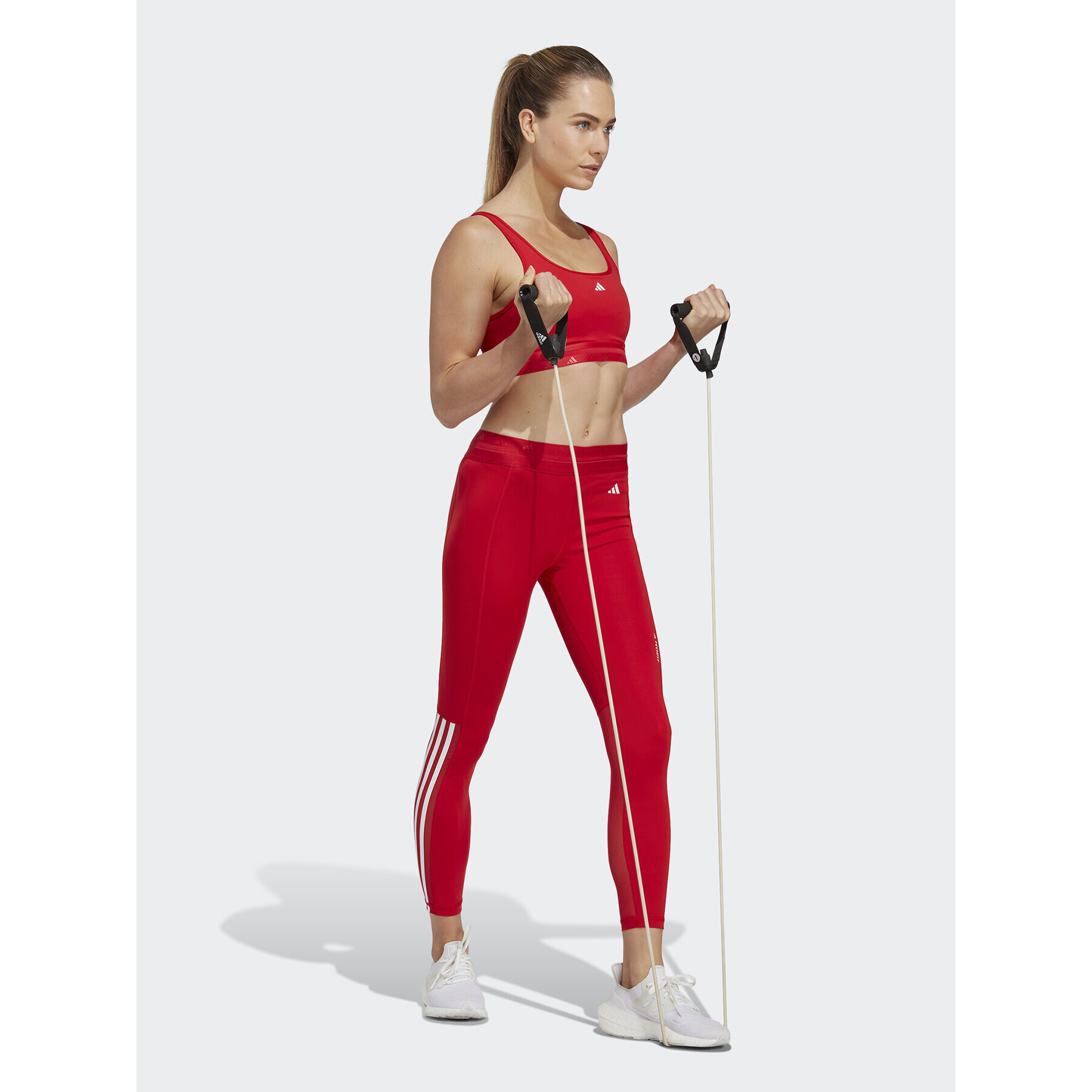 adidas Colanți Techfit Hyperglam 7/8 Leggings HR2944 Roșu - Pled.ro