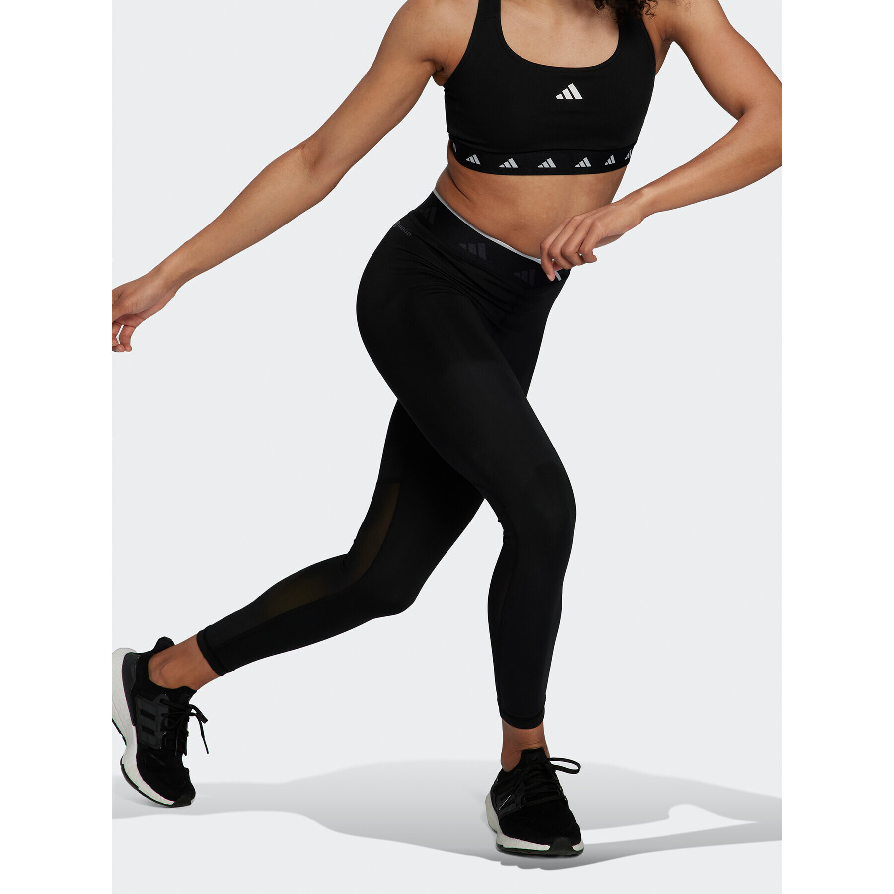 adidas Colanți Techfit V-Shaped Elastic 7/8 Leggings HF6676 Negru - Pled.ro