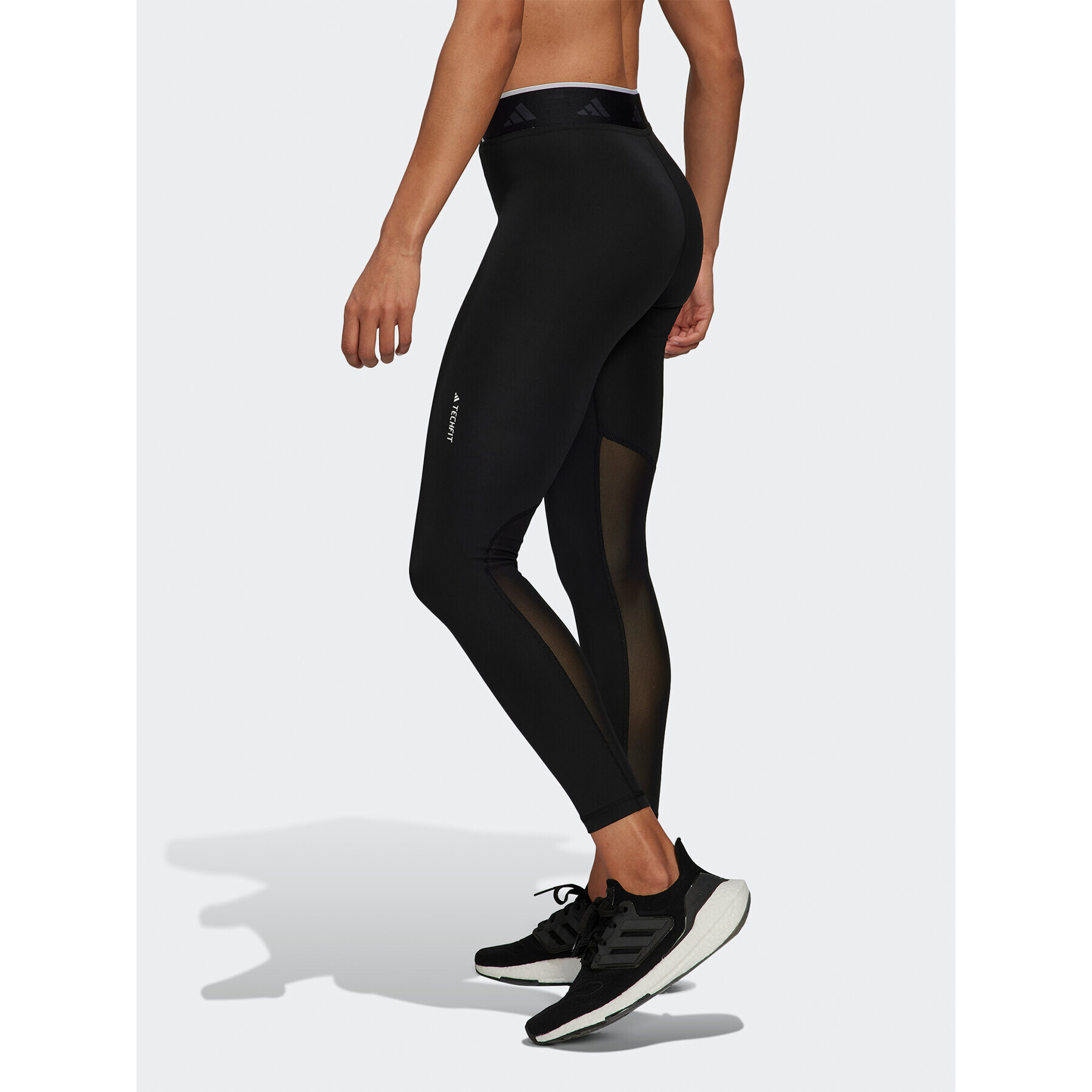 adidas Colanți Techfit V-Shaped Elastic 7/8 Leggings HF6676 Negru - Pled.ro