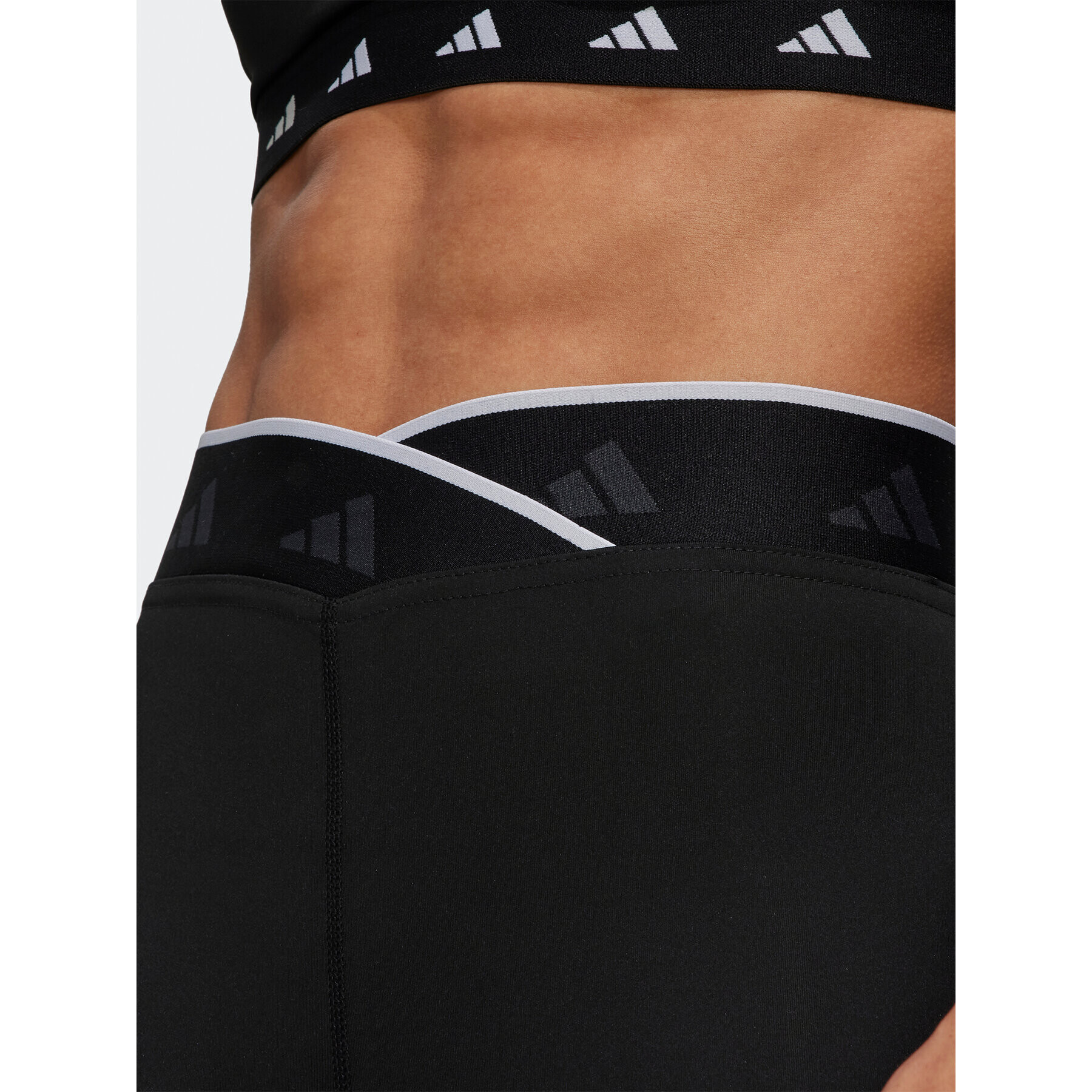 adidas Colanți Techfit V-Shaped Elastic 7/8 Leggings HF6676 Negru - Pled.ro