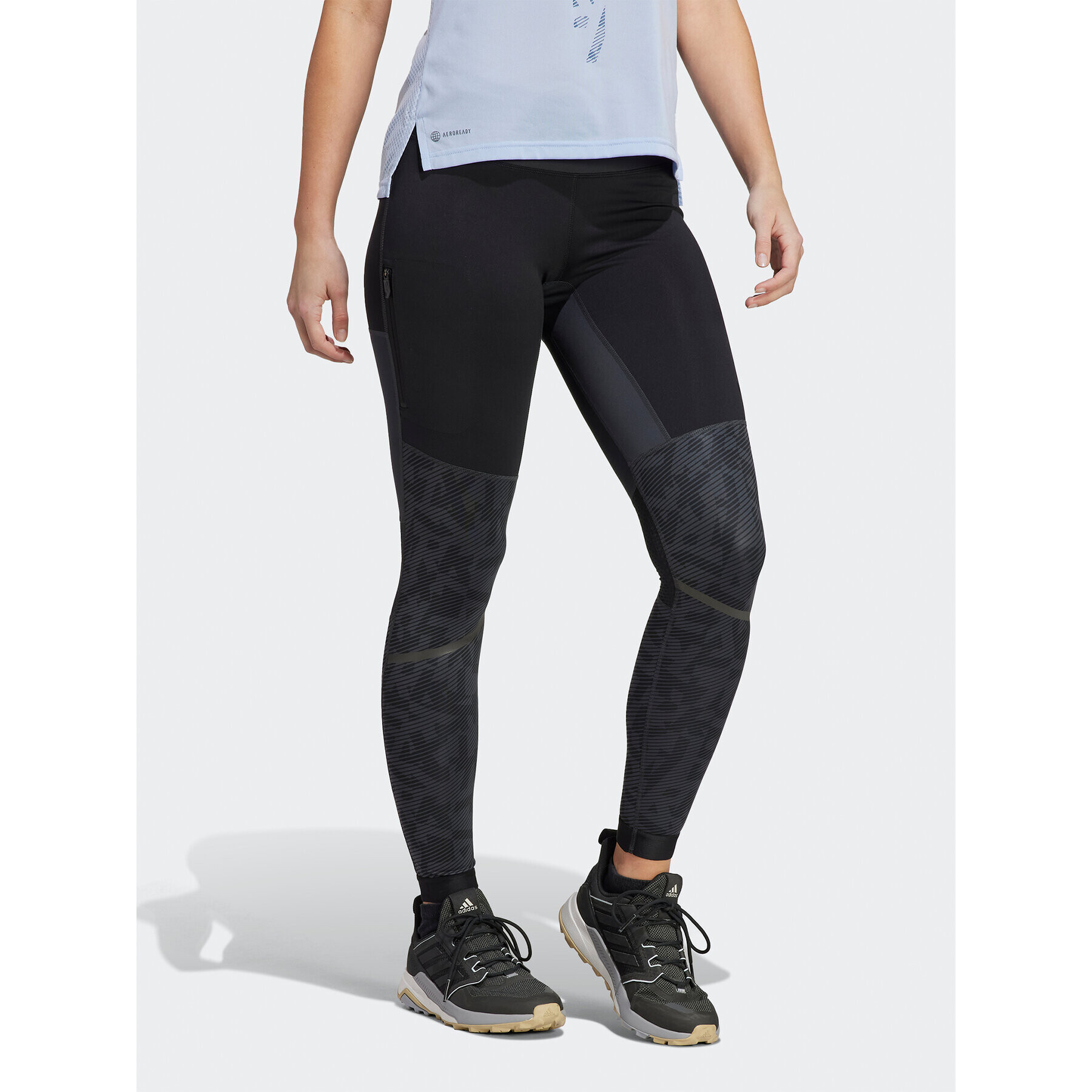 adidas Colanți Terrex Agravic Trail HL1727 Gri Tight Fit - Pled.ro