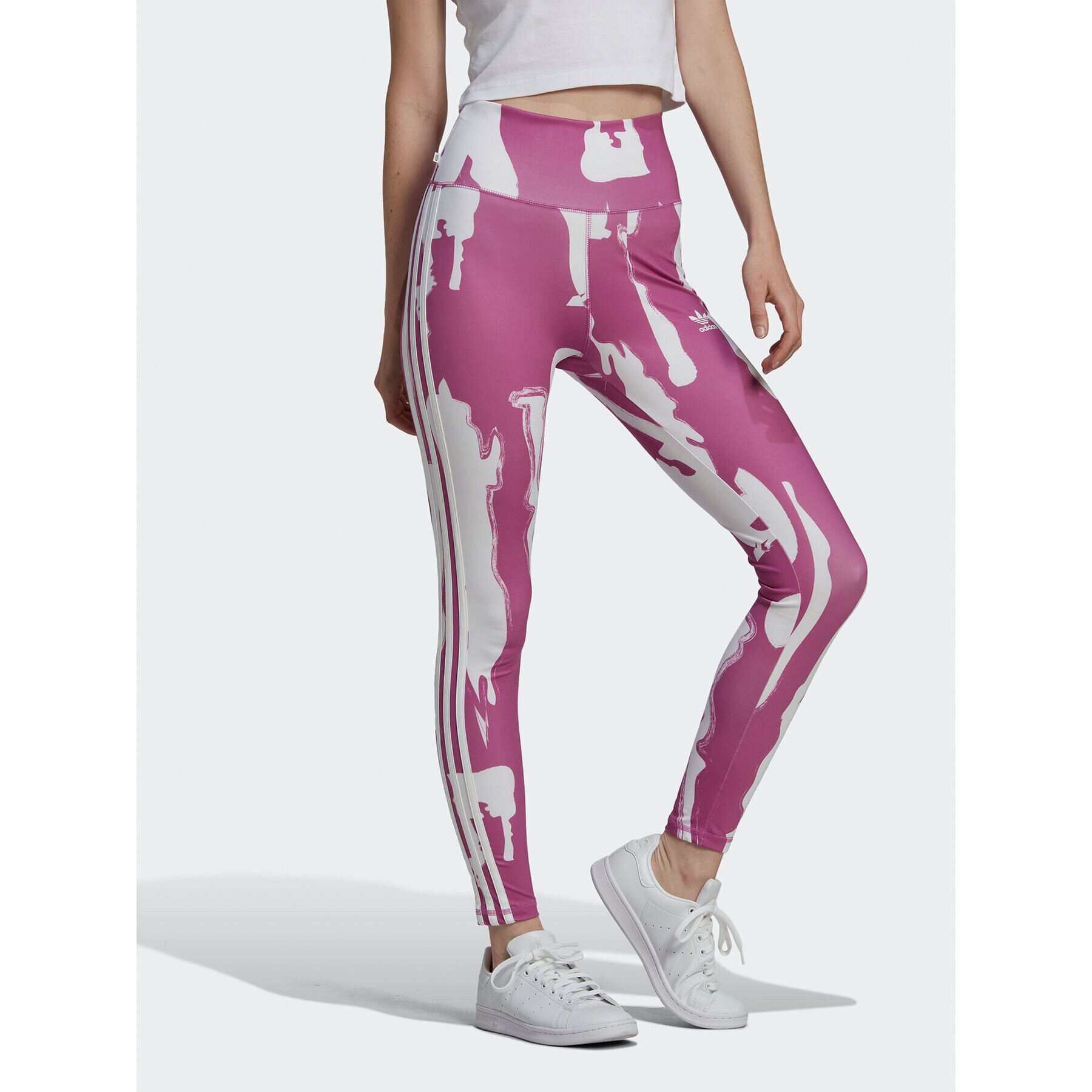 adidas Colanți THEBE MAGUGU HK5195 Violet Tight Fit - Pled.ro