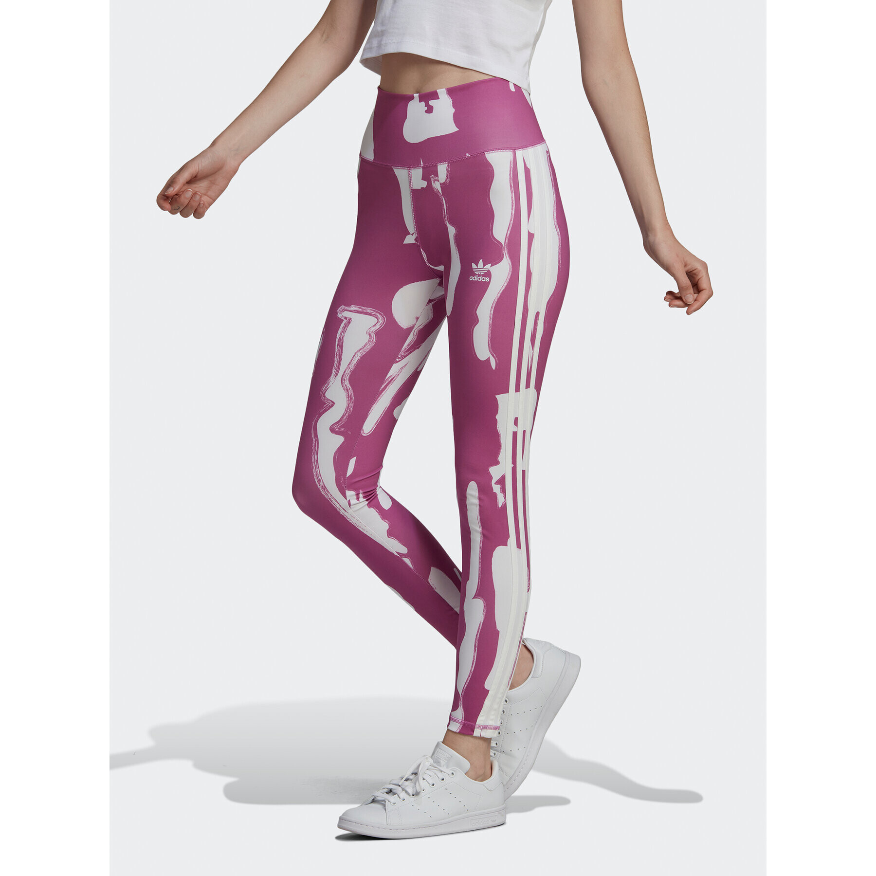 adidas Colanți THEBE MAGUGU HK5195 Violet Tight Fit - Pled.ro