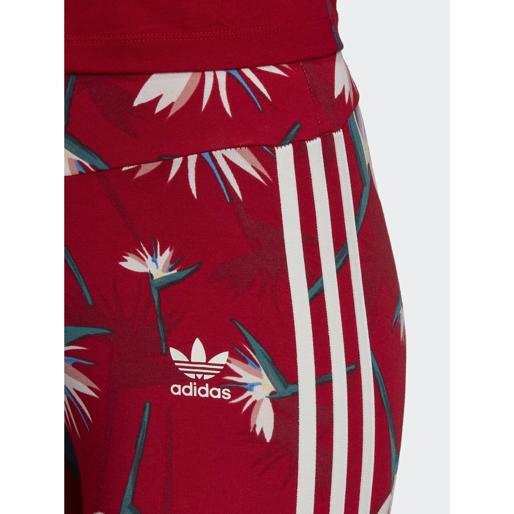 adidas Colanți THEBE MAGUGU HK5214 Roșu Tight Fit - Pled.ro